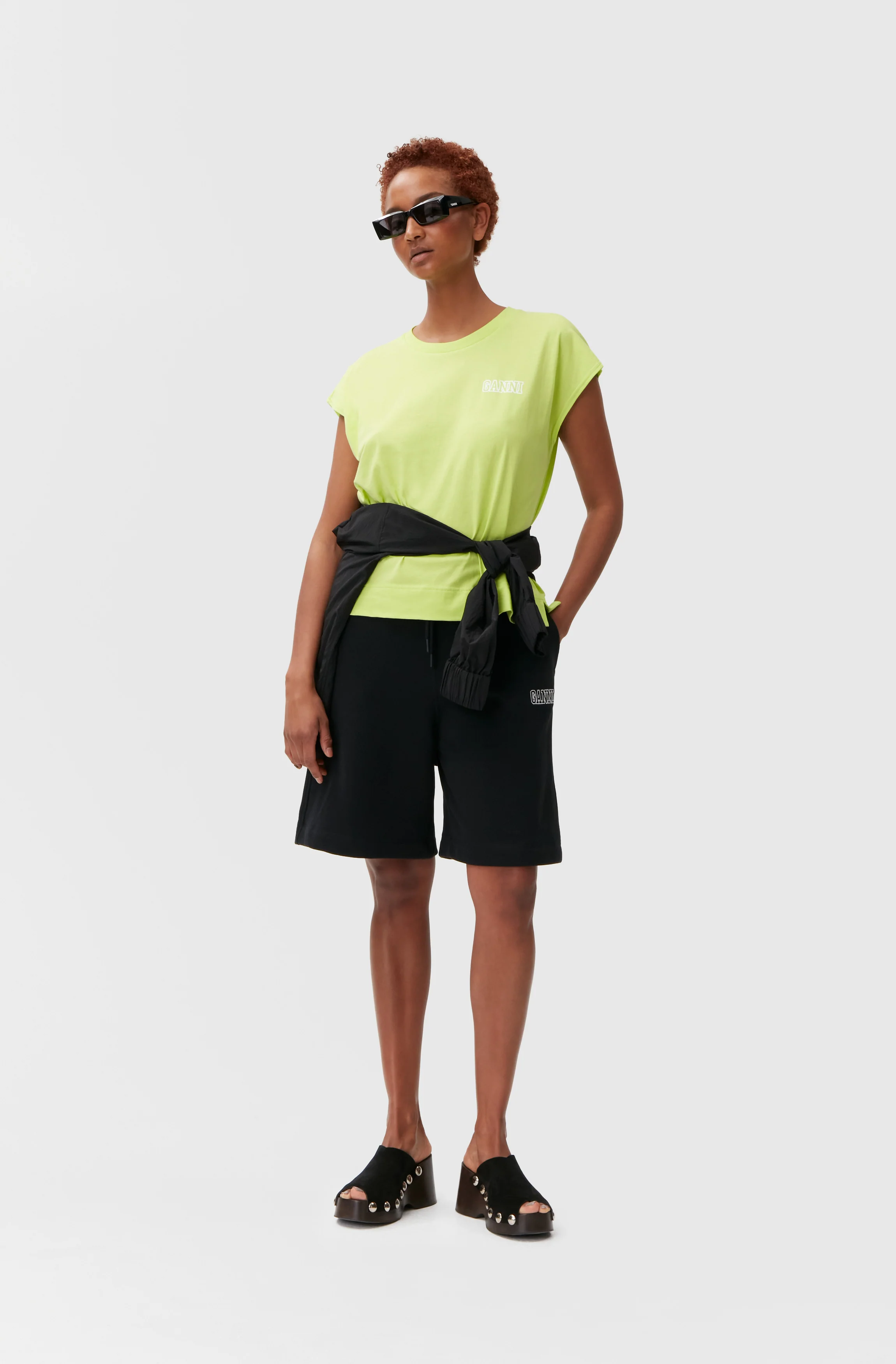 Drawstring shorts | Black - Image 3