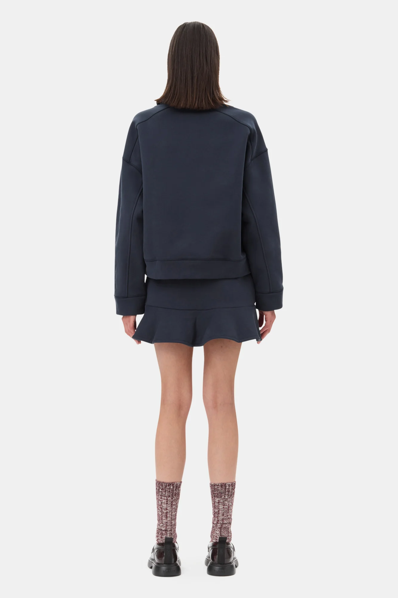 Drop Shoulder Polo Shirt | Sky Captain - Image 6