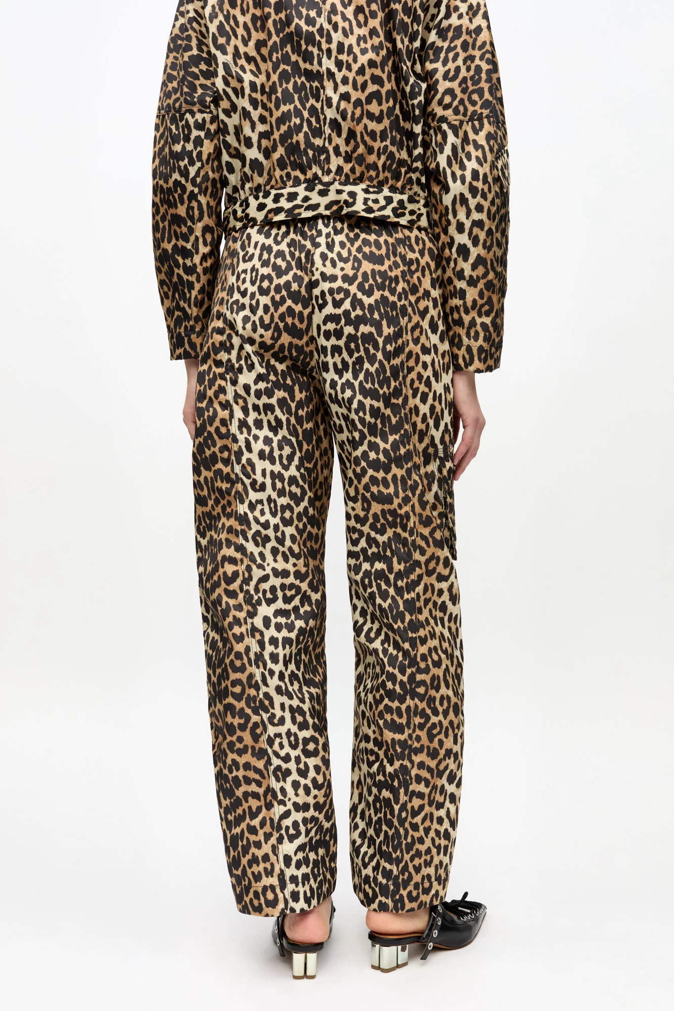 Duchesse Nylon Elasticated Pants | Leopard - Image 5