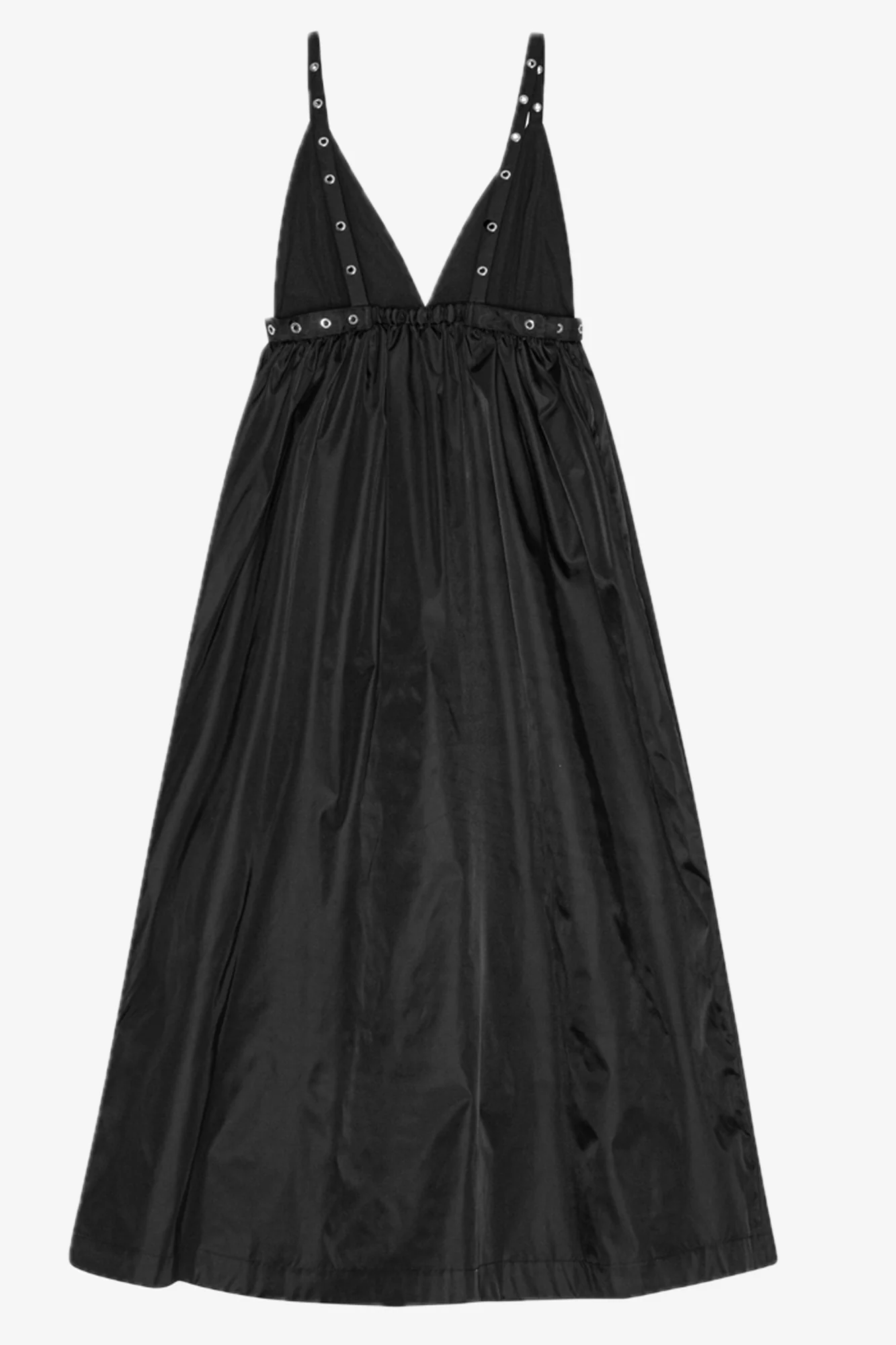 Duchesse Nylon Strap Dress | Black - Image 2
