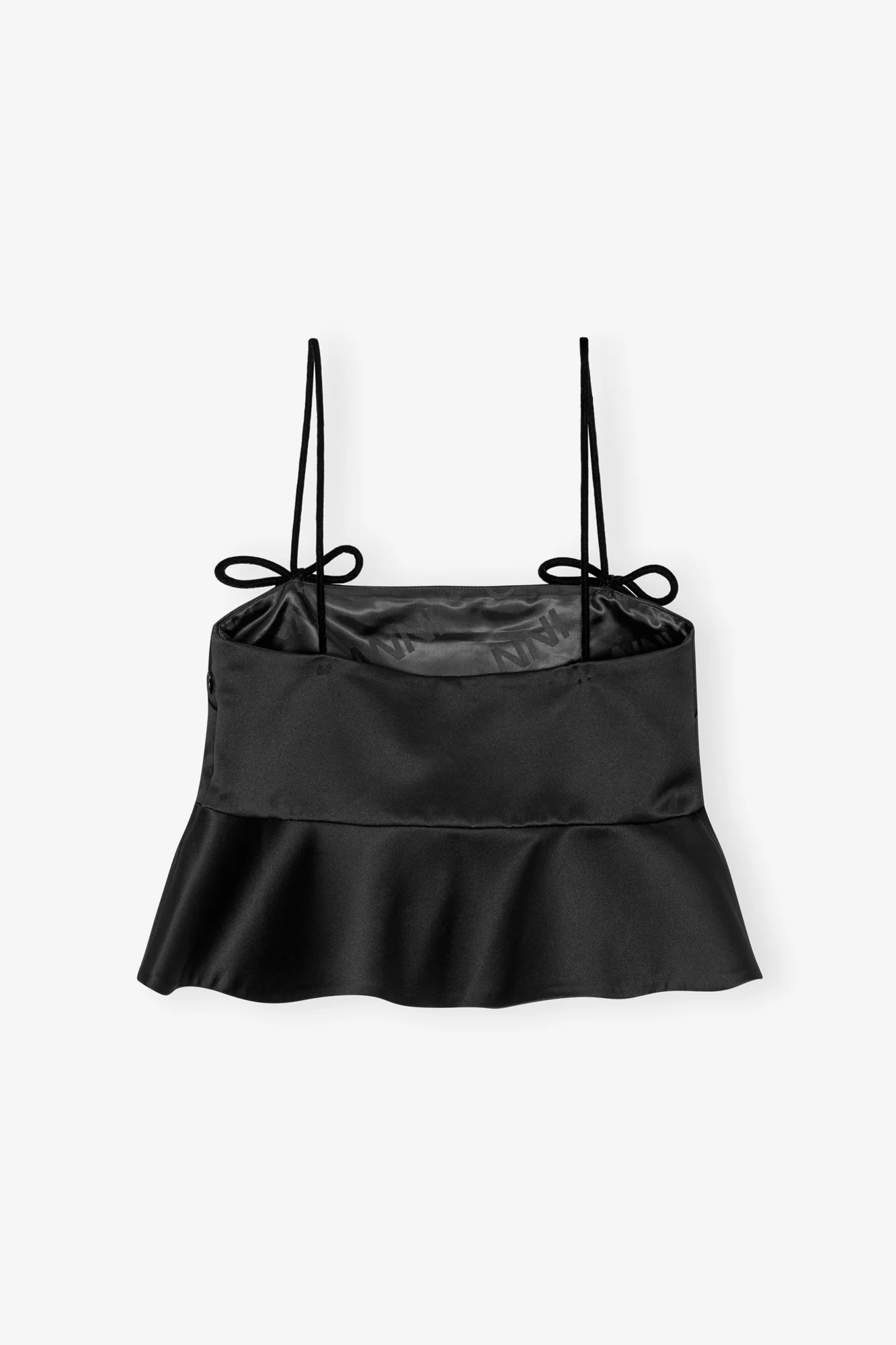 Duchesse Satin Top | Black - Image 2