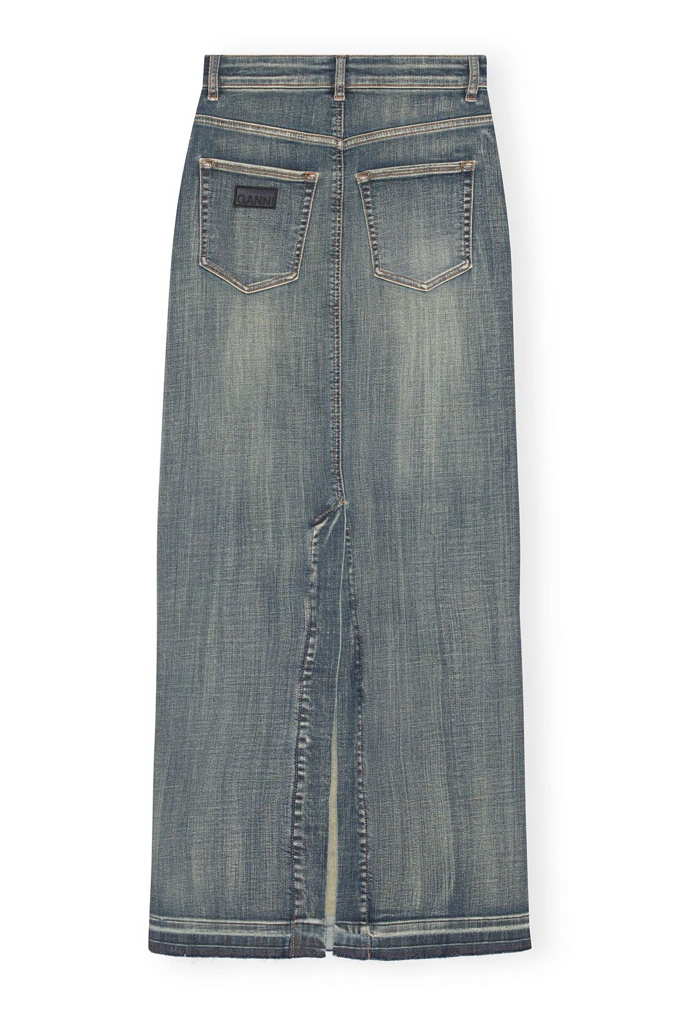Edge Denim Maxi Skirt | Tint Wash - Image 2