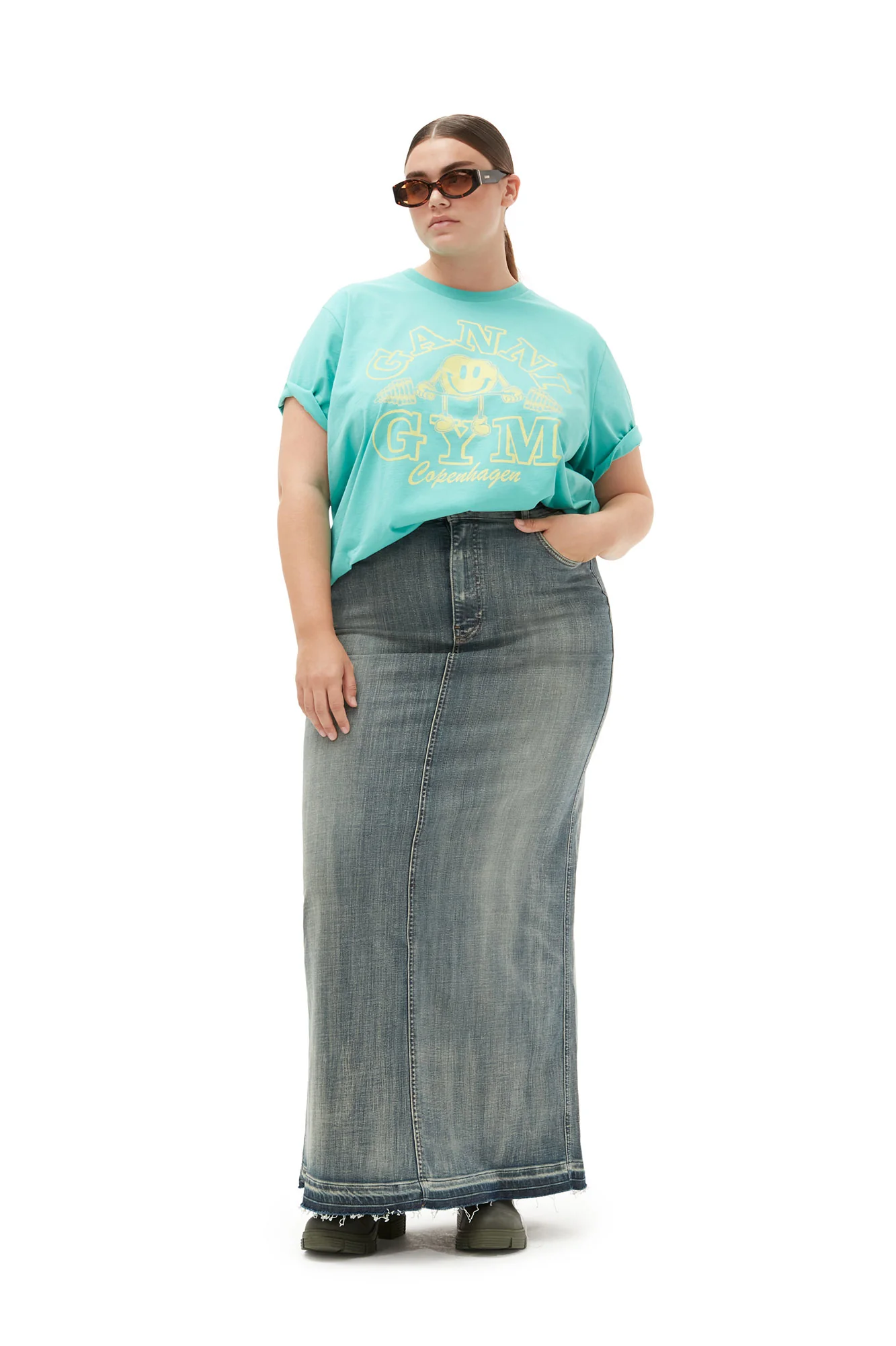 Edge Denim Maxi Skirt | Tint Wash - Image 7