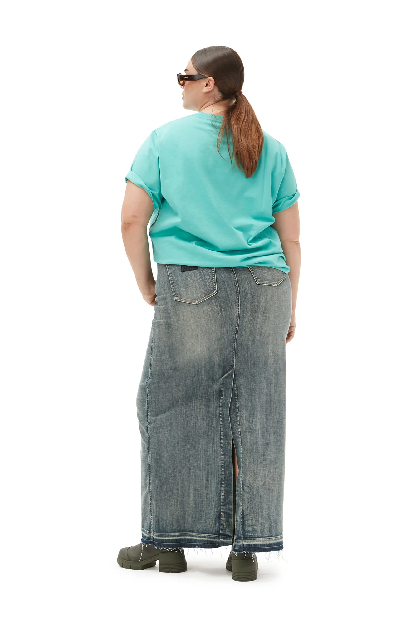 Edge Denim Maxi Skirt | Tint Wash - Image 8