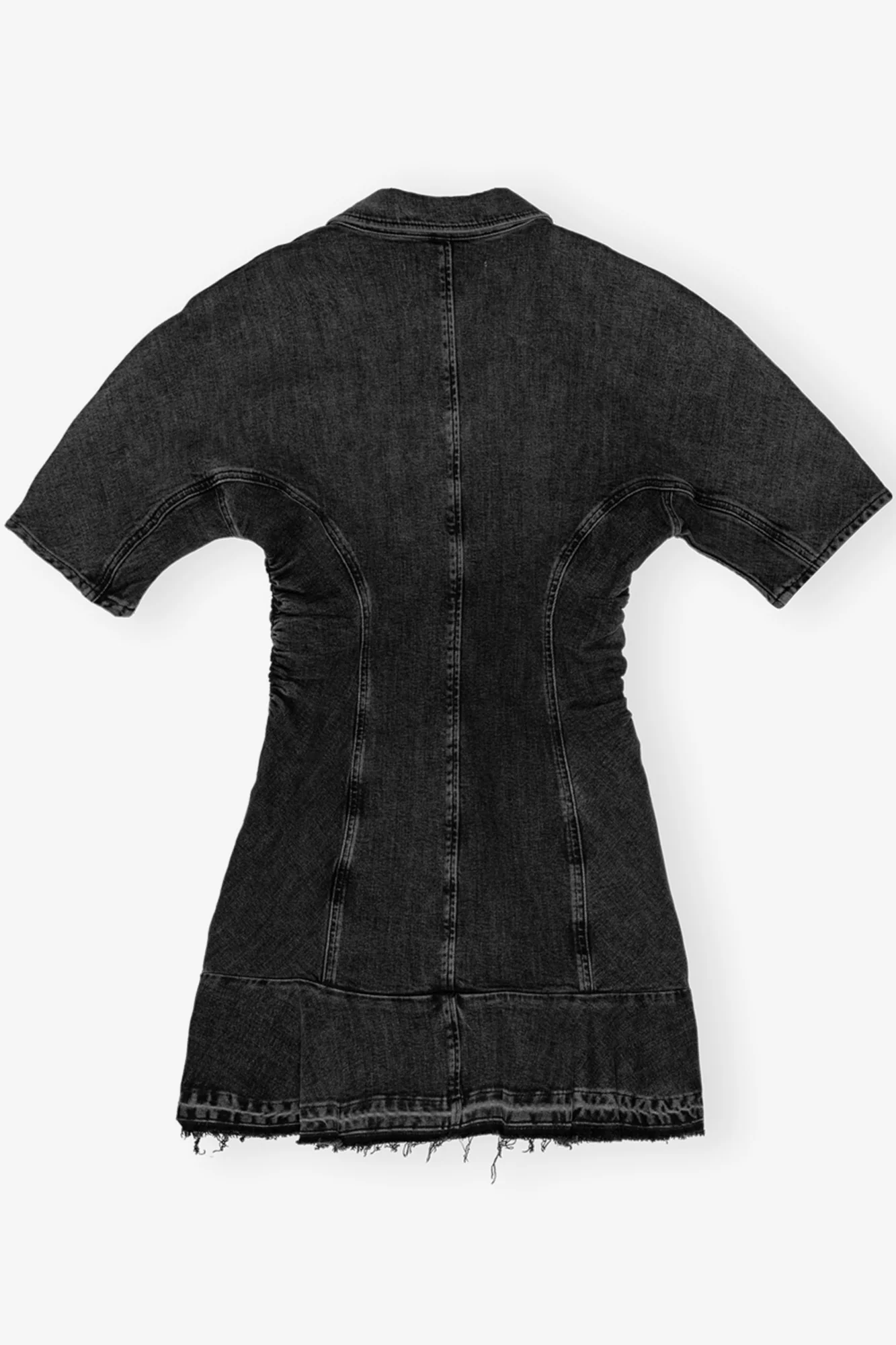 Edge Denim Mini Dress | Washed Black/Black - Image 2