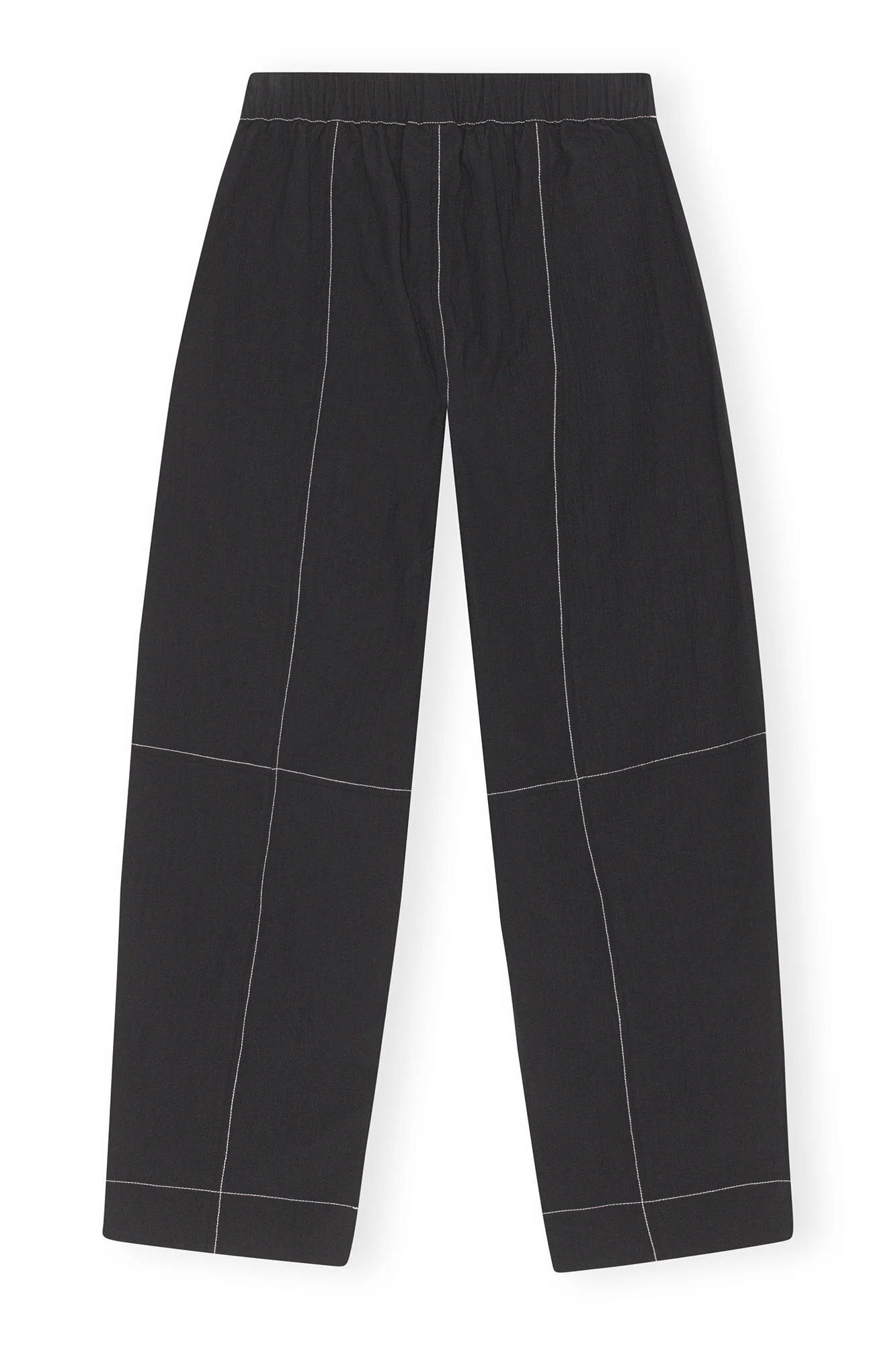 Elasticated Curve Pants | Black - Image 3
