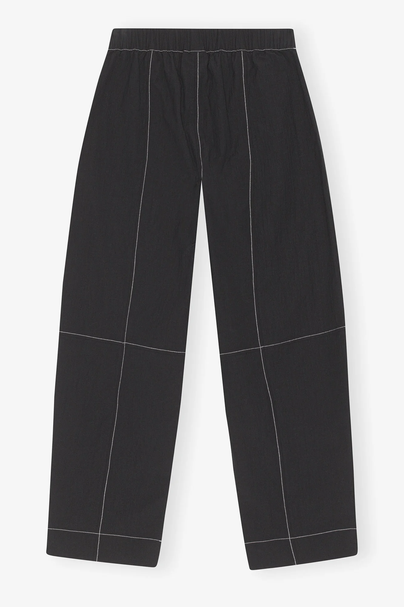 Elasticated Curve Pants | Black - Image 4