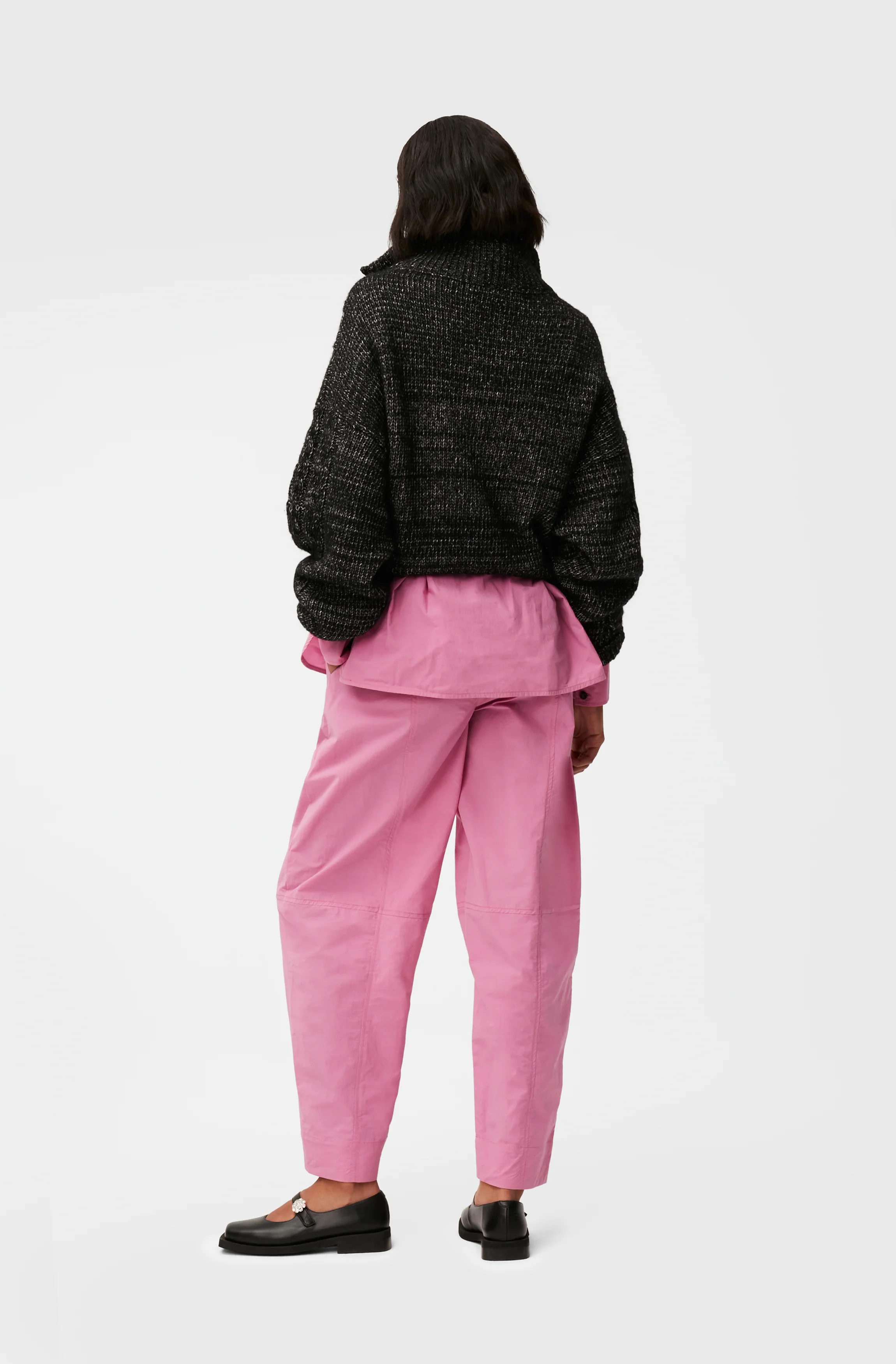 Elasticated Curve Trousers | Cyclamen - Image 4
