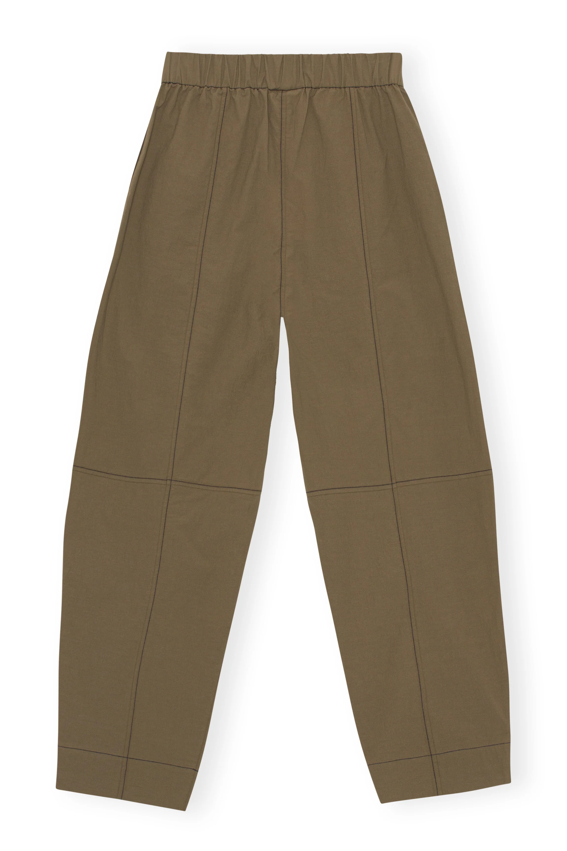 Elasticated Curve Trousers | Teak - Image 2