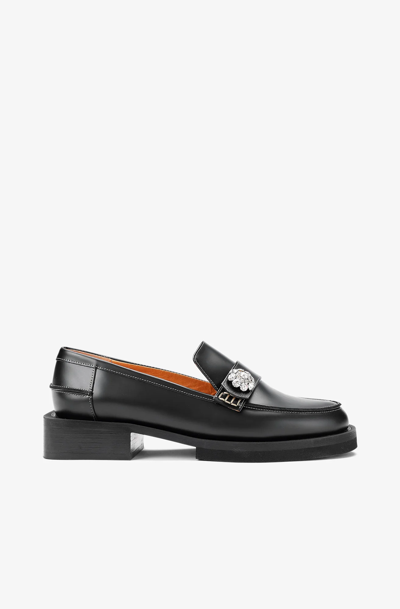 Embellished Loafers | Black - Image 2