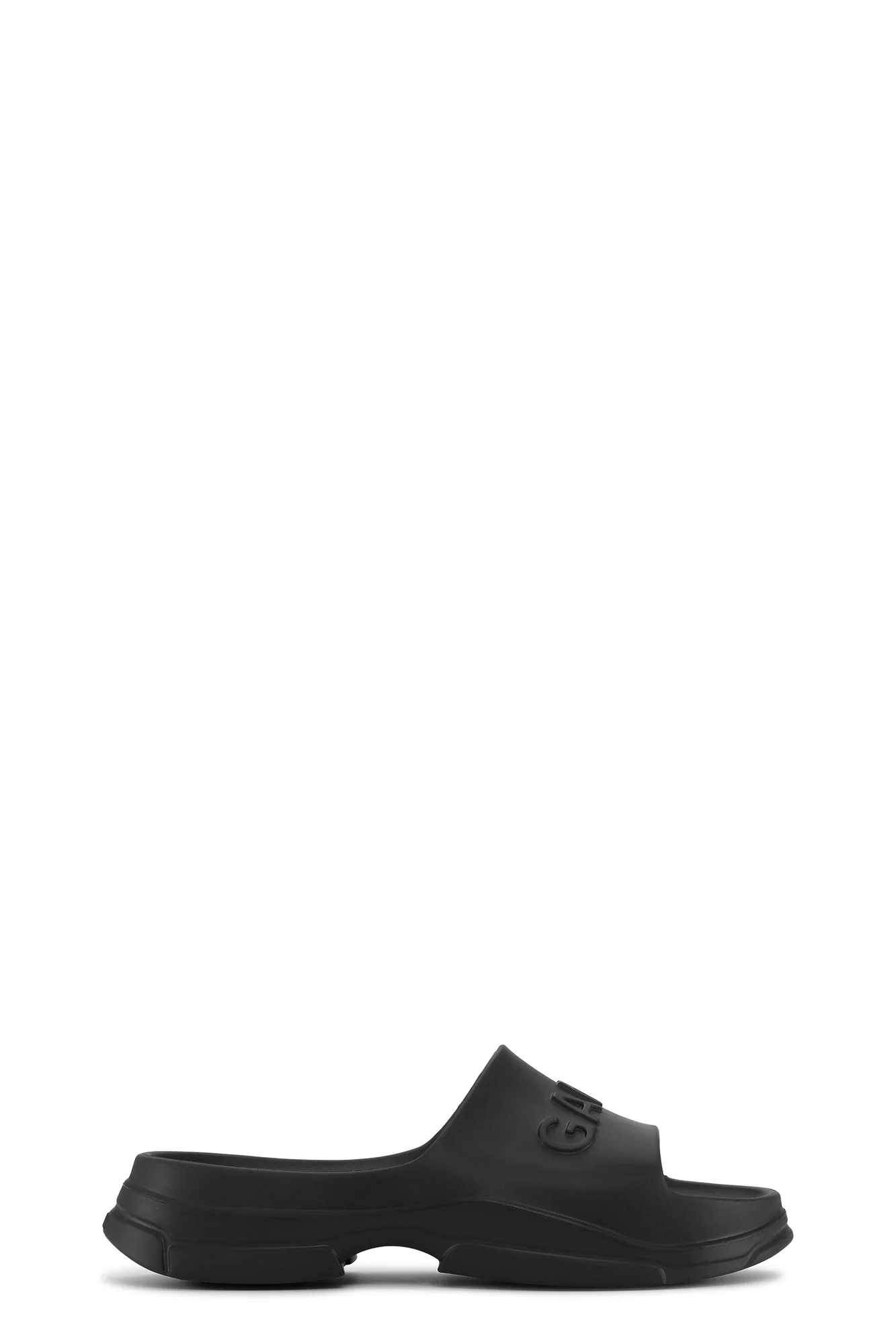 Embossed Logo Pool Slides | Black - Image 2