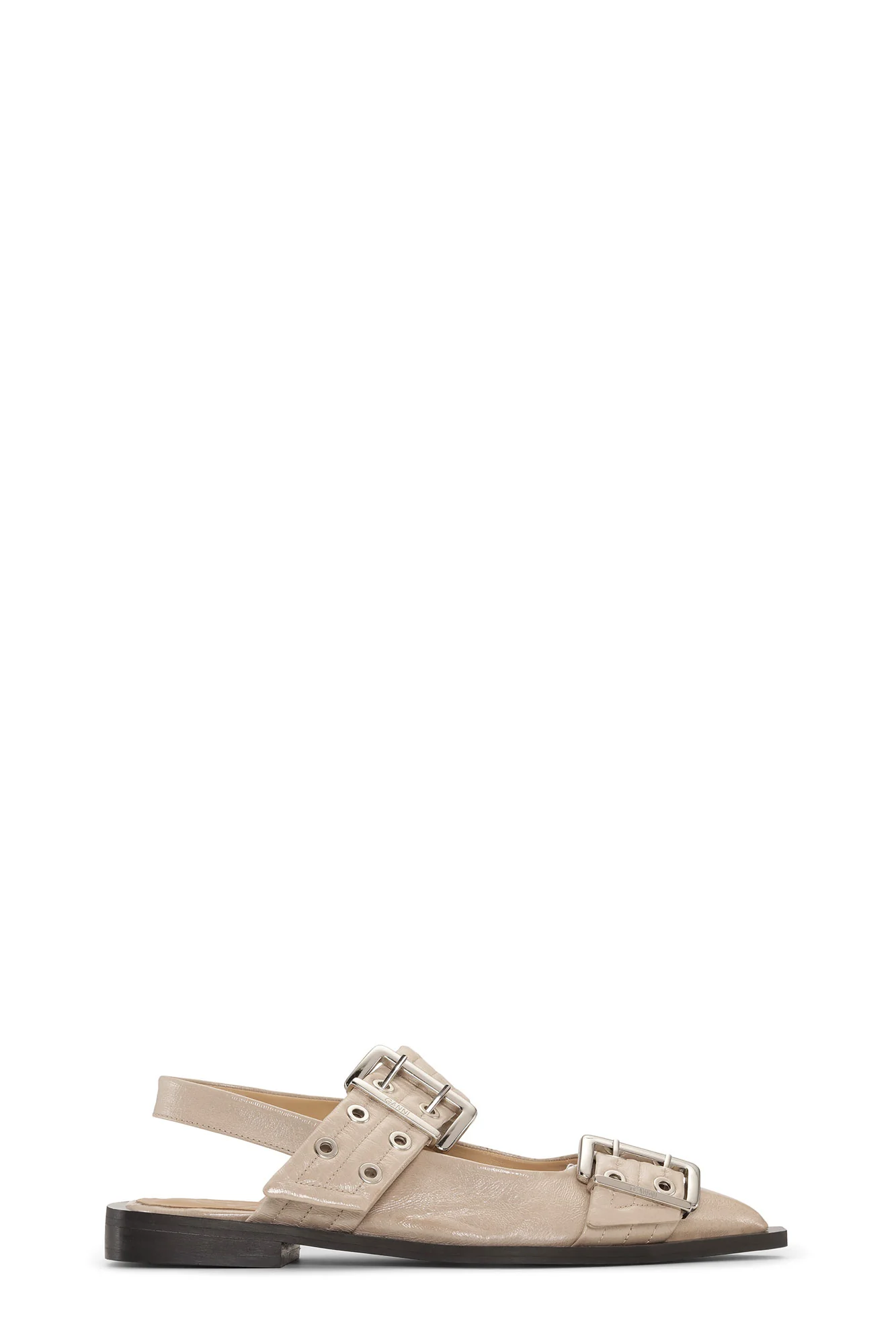 Feminine Buckle Ballerina Naplack | Taos Taupe - Image 2