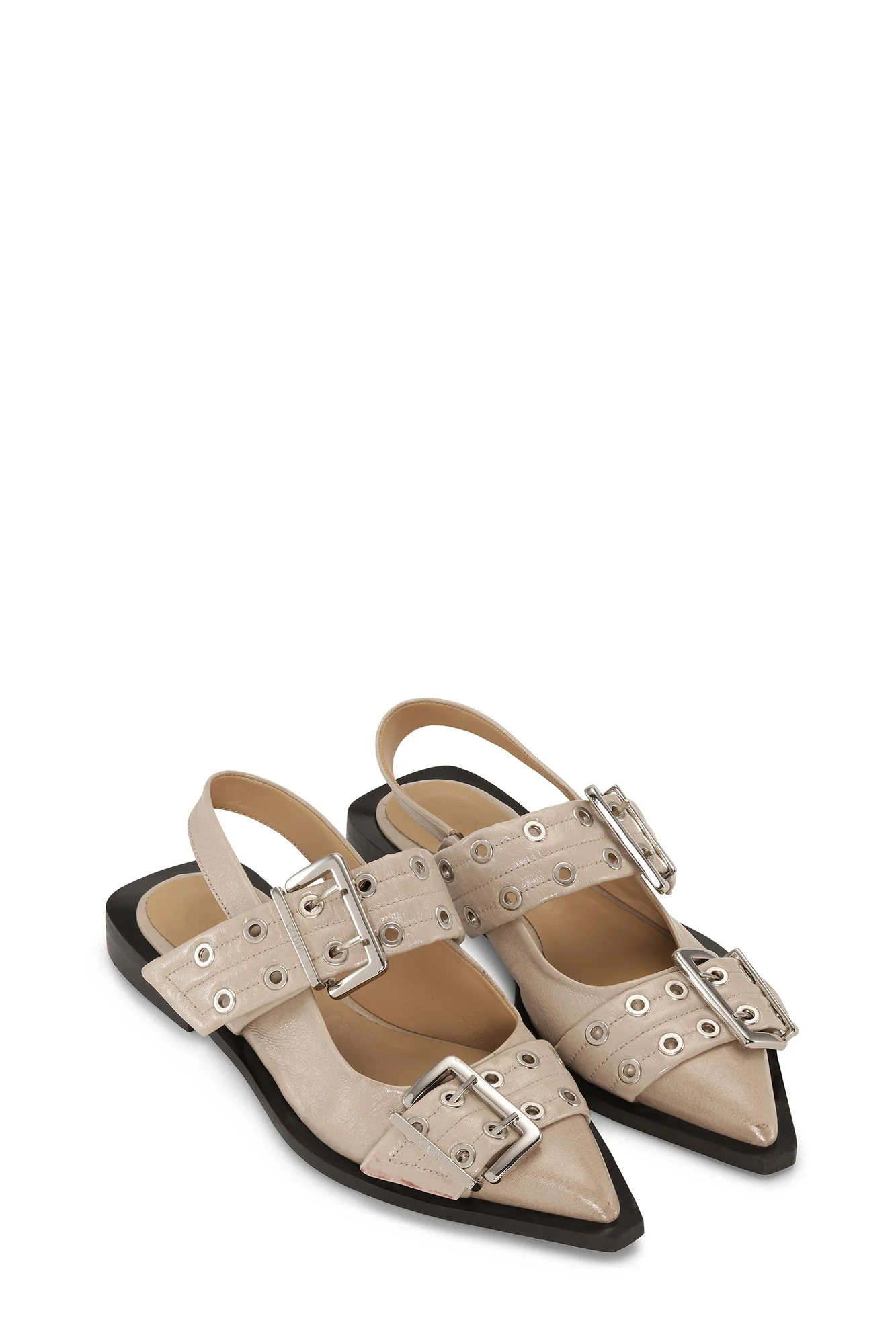 Feminine Buckle Ballerina Naplack | Taos Taupe - Image 3