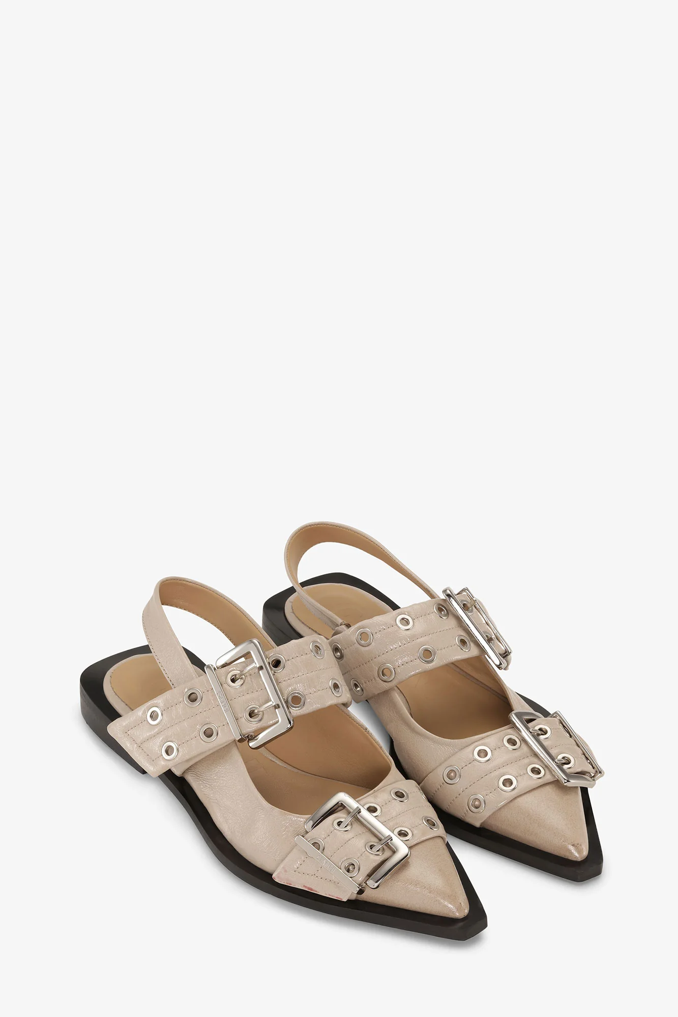 Feminine Buckle Ballerina Naplack | Taos Taupe - Image 4