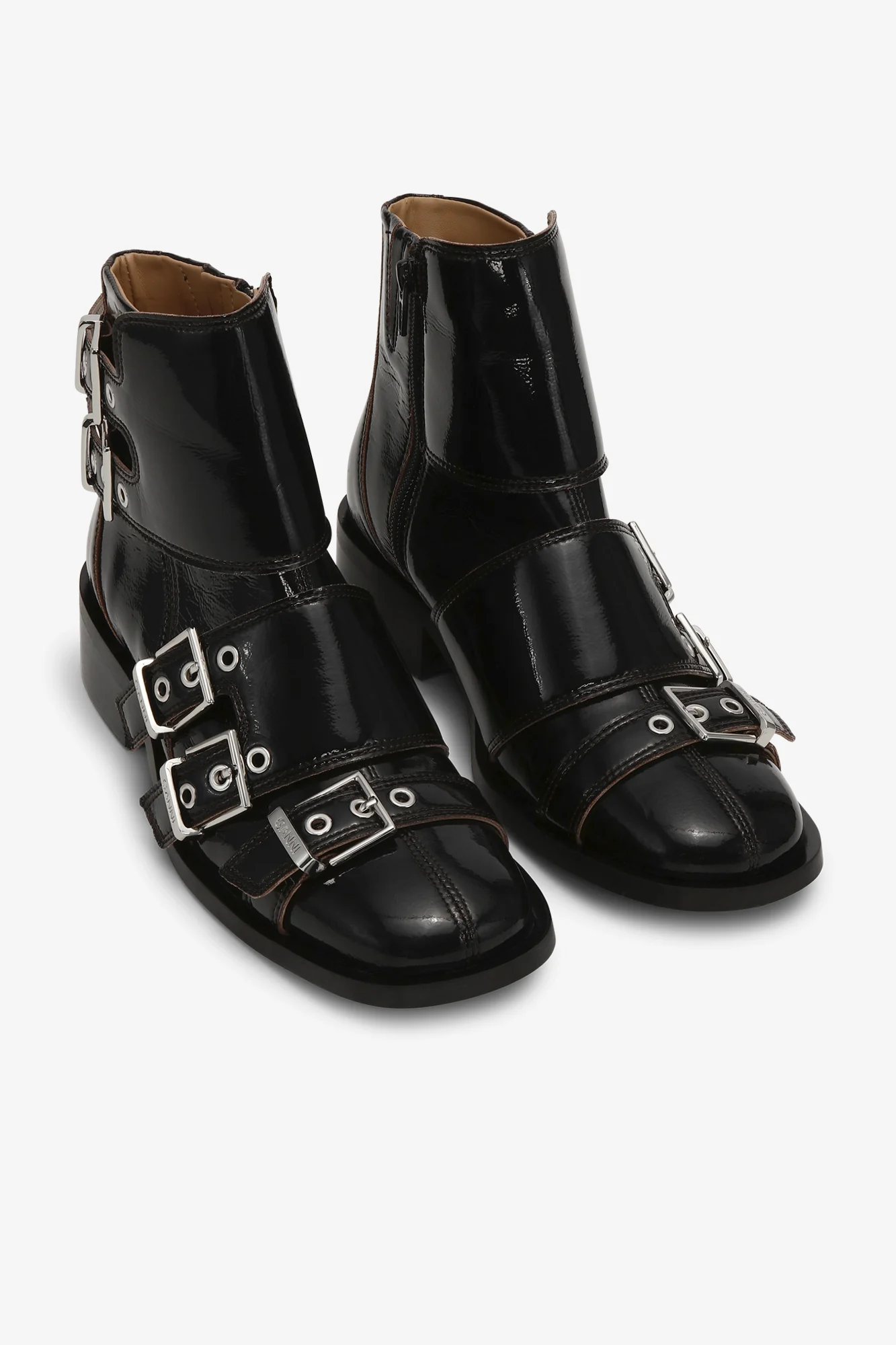 Feminine Buckle Boot Naplack | Black - Image 2