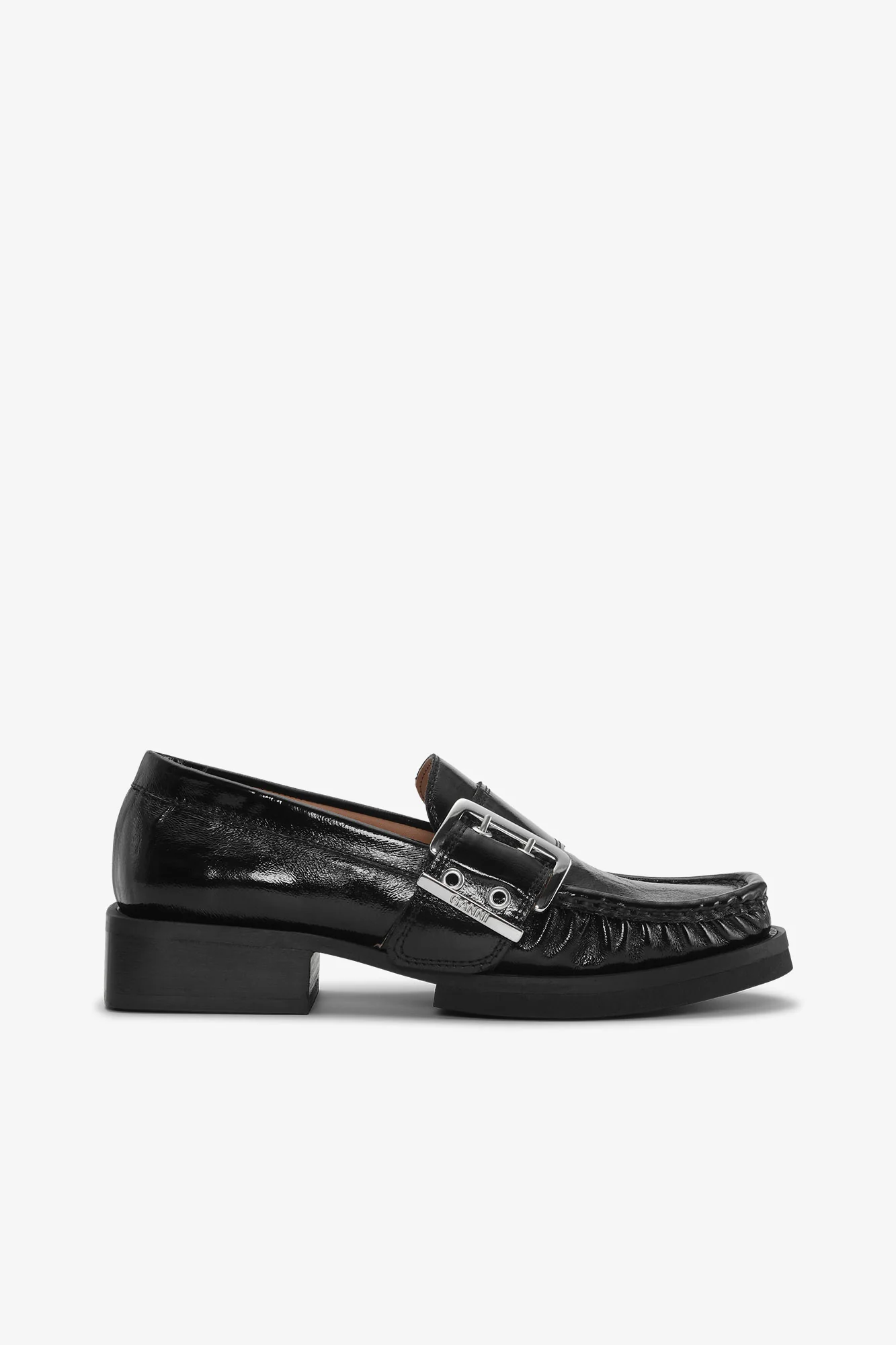 Feminine Buckle Loafers | Black