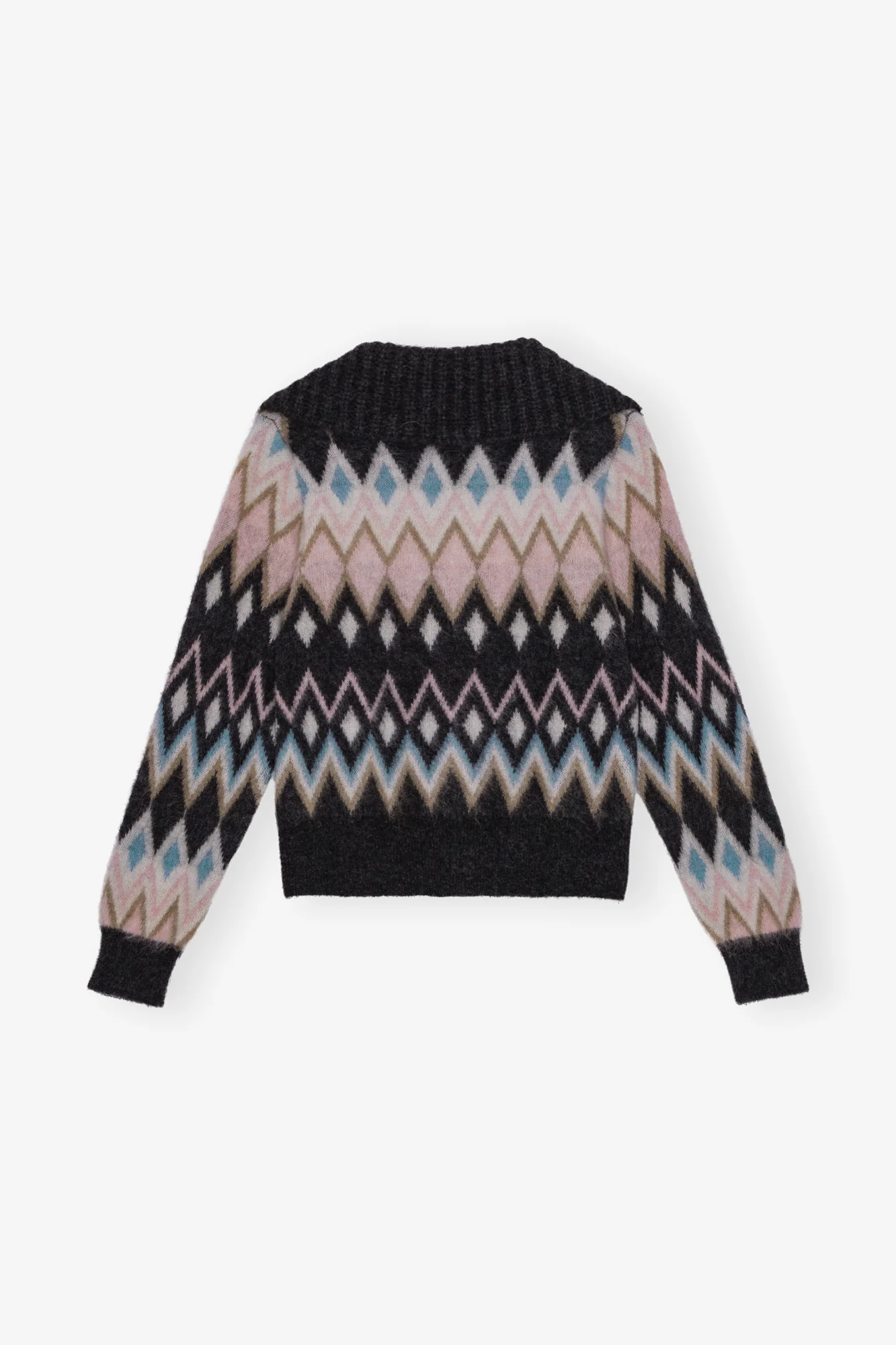 Fine Brushed Alpaca Cardigan | Black - Image 2