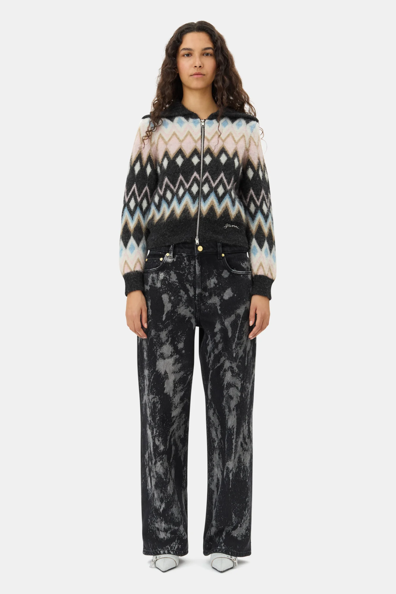 Fine Brushed Alpaca Cardigan | Black - Image 4