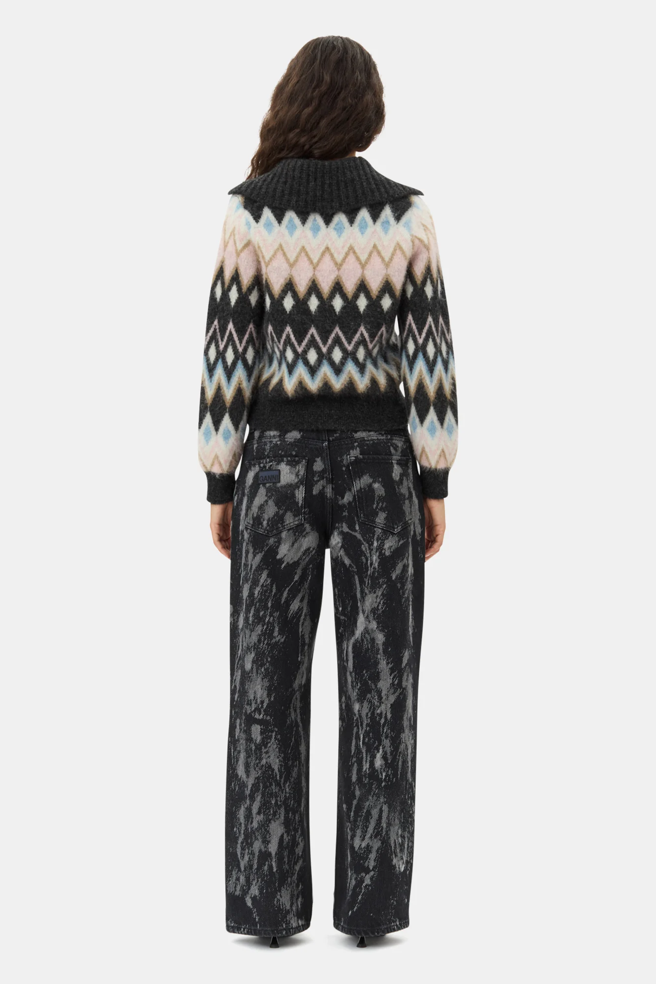 Fine Brushed Alpaca Cardigan | Black - Image 6
