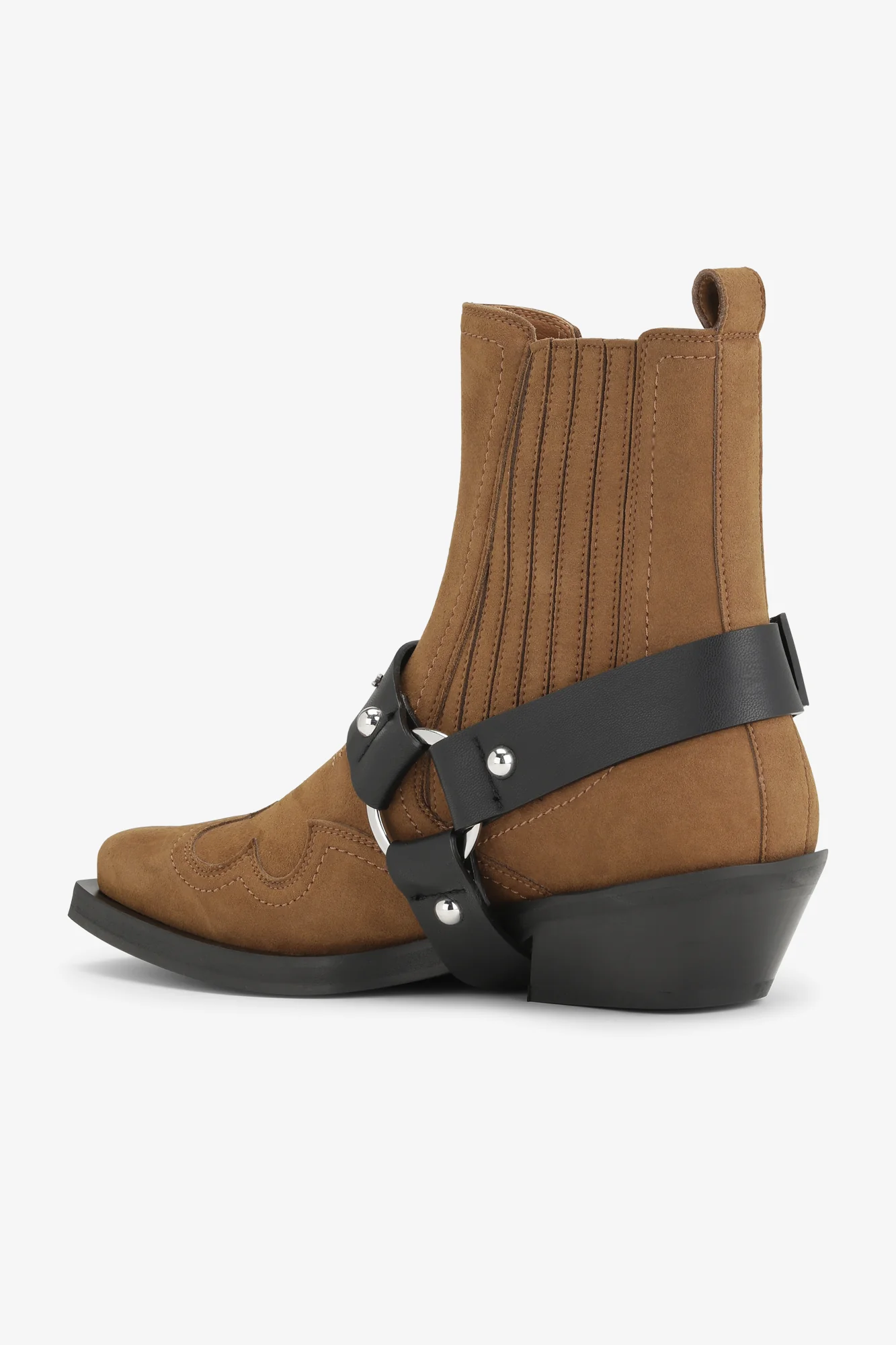 Fitted Chelsea Western Boot Suede | Tobacco Brown - Image 3