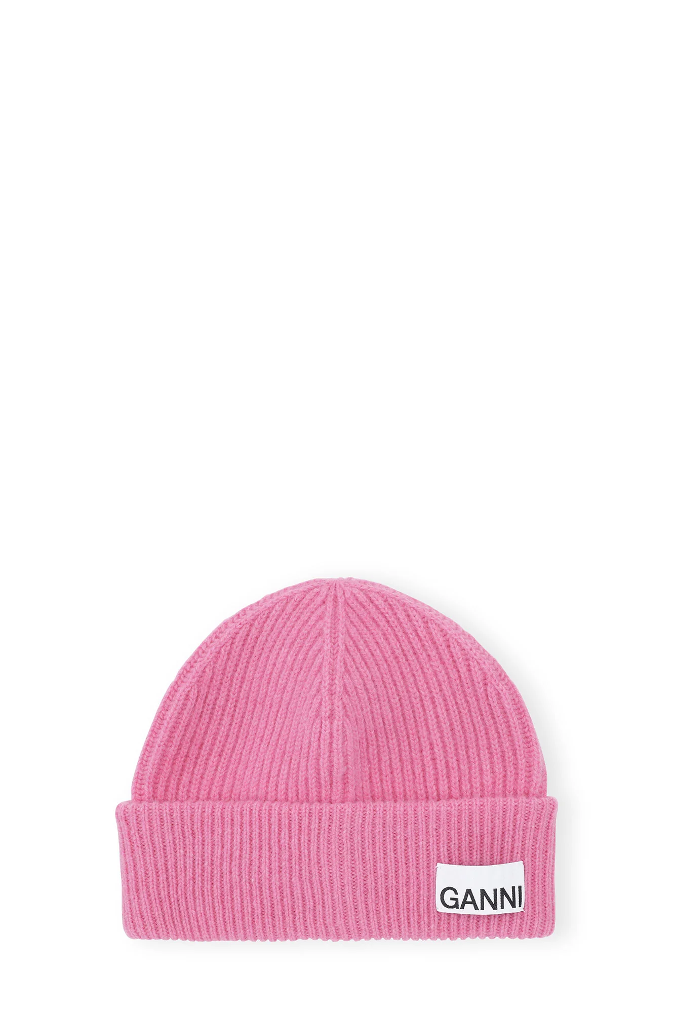 Fitted Wool Rib Knit Beanie | Cone Flower - Image 2