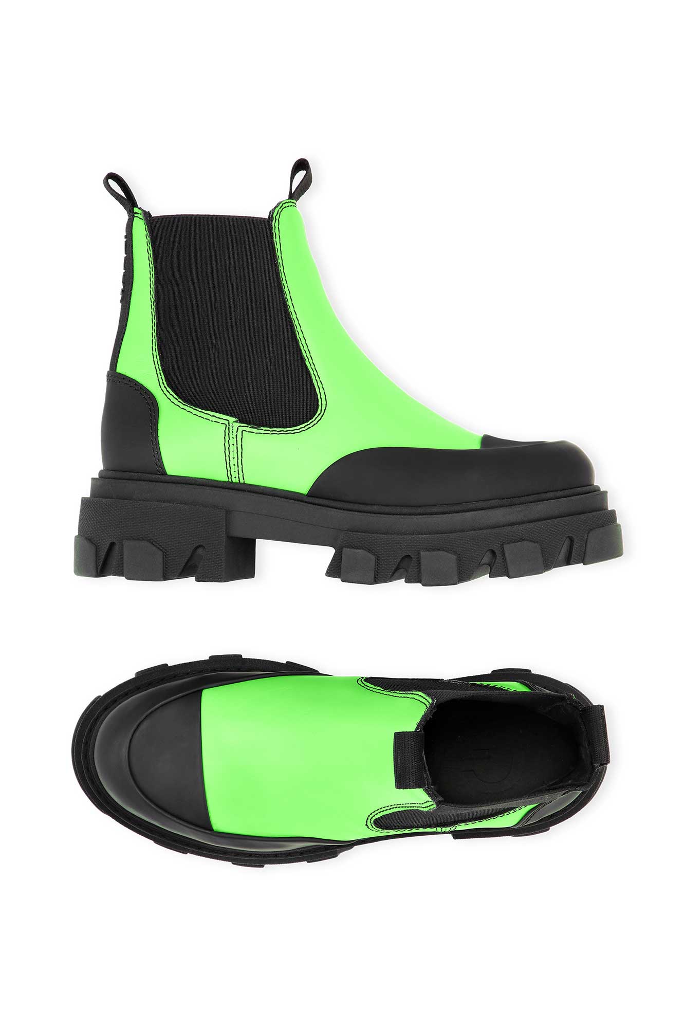 Flash Green Chunky Chelsea Boot | Flash Green - Image 2