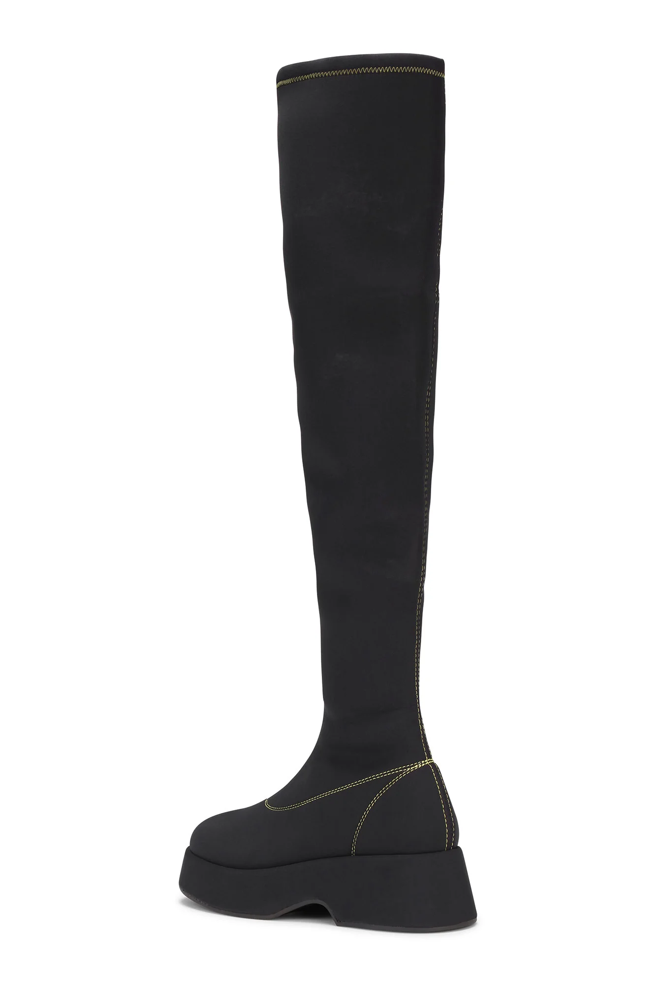 Flatform Over-the-Knee Boots | Black - Image 2