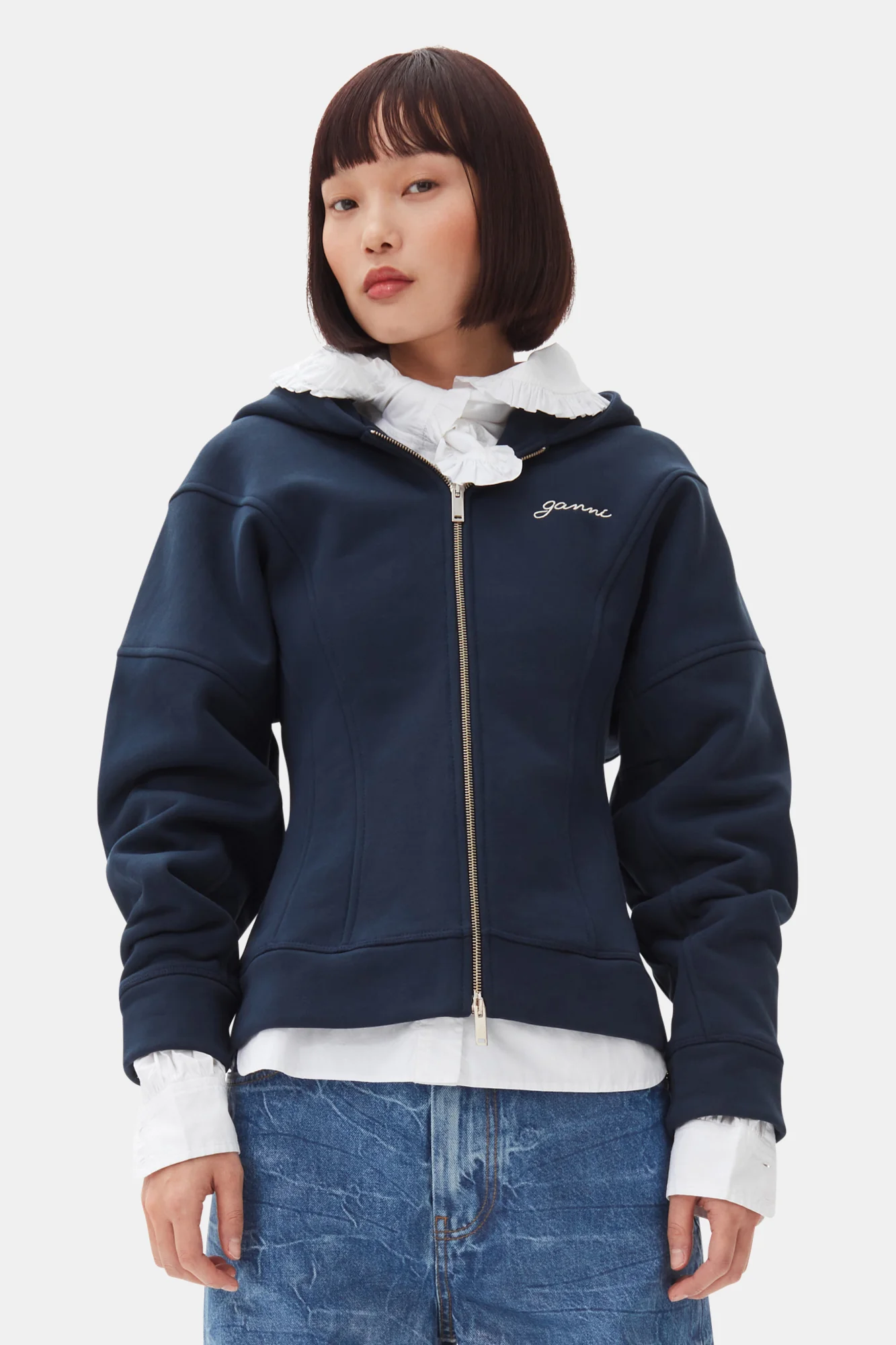 Fleece Zip Hoodie | Sky Captain - Image 3