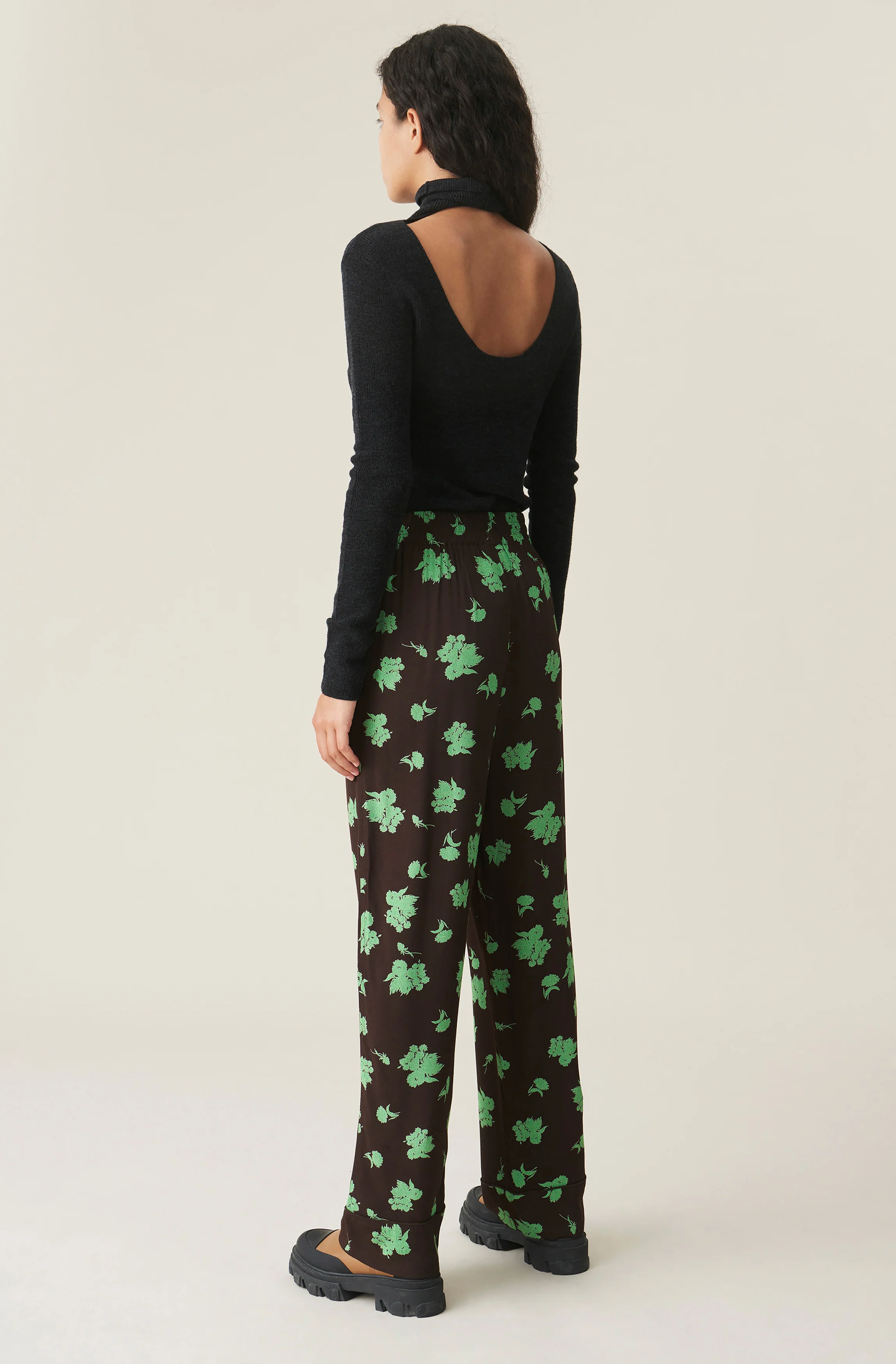 Floral Crepe Trousers | Mole - Image 3