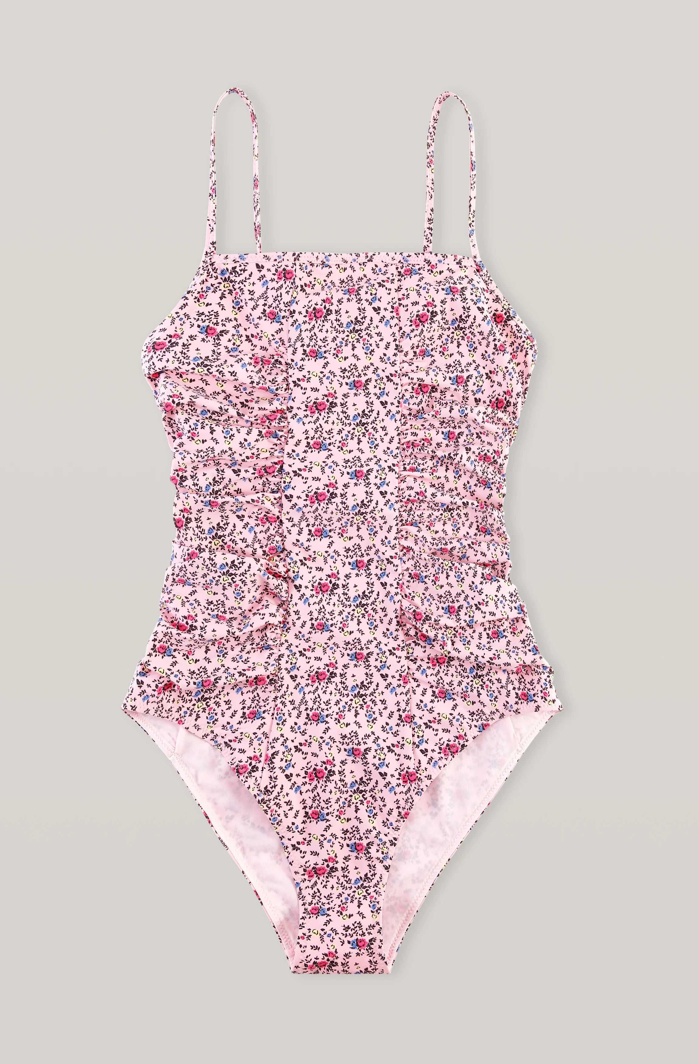 Floral Gathered Swimsuit | Pink Nectar