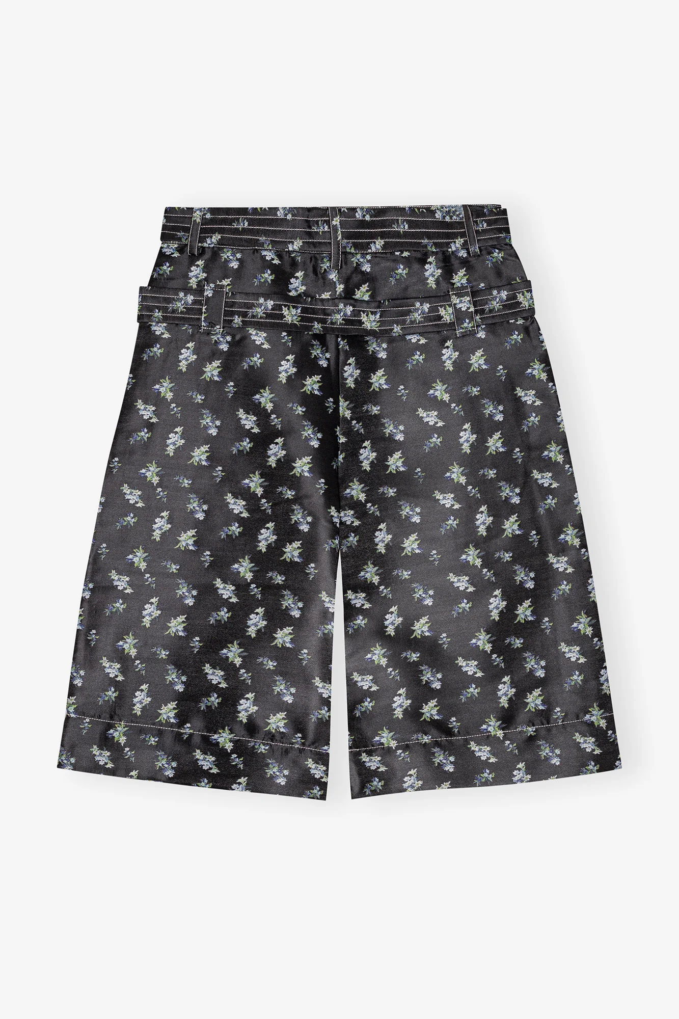 Floral Jacquard Shorts | Black - Image 2