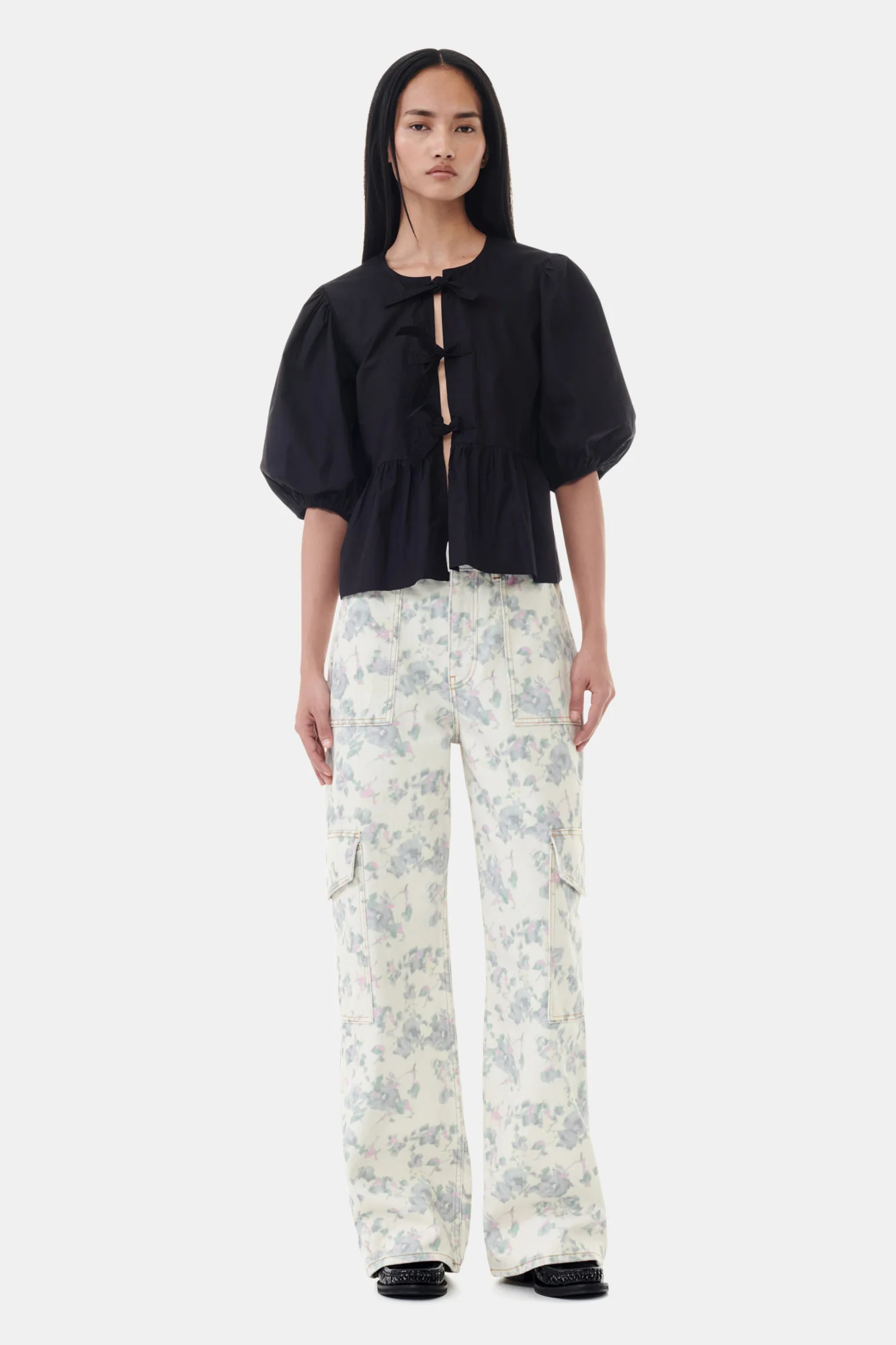 Floral Print Angi Jeans | Tofu - Image 3