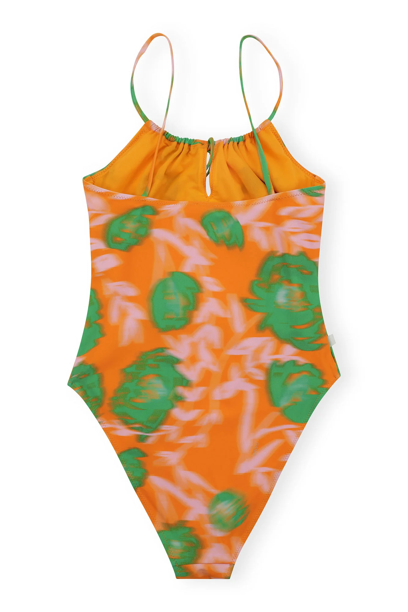 Floral Swimsuit | Vibrant Orange - Image 2