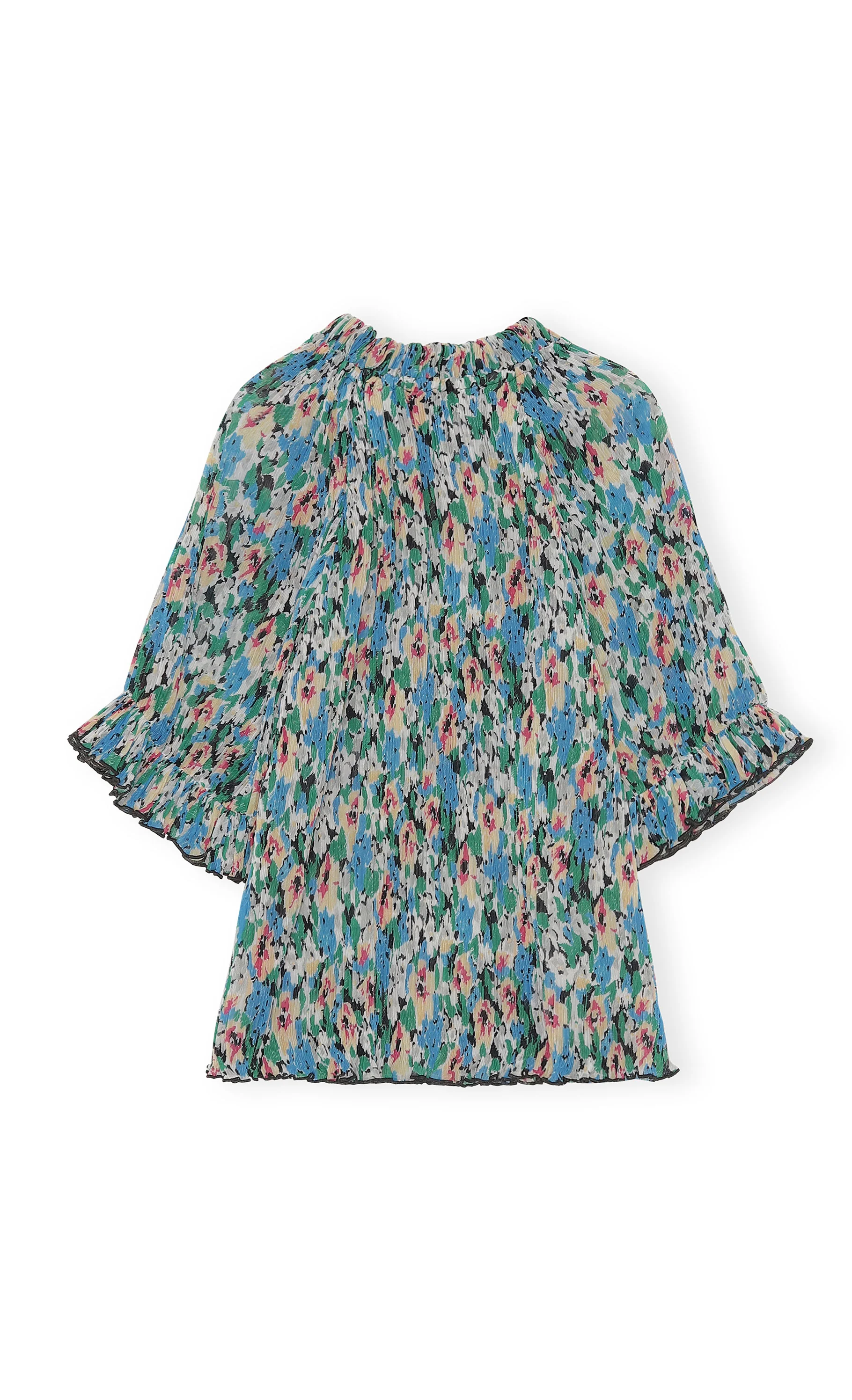 Flouncy Blouse | Floral Azure Blue - Image 2