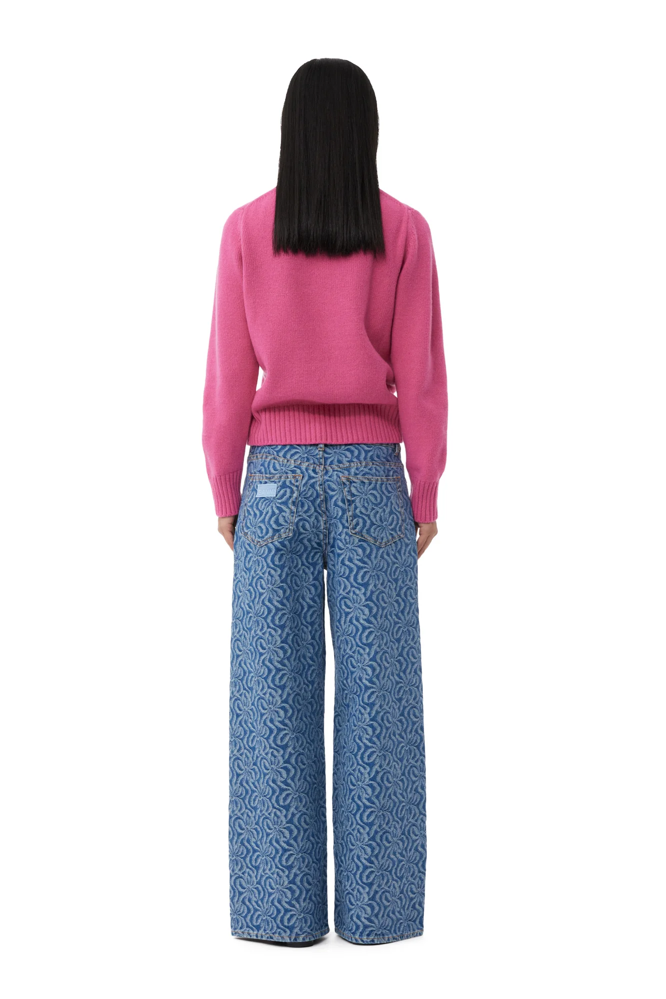 Flower Graphic O-neck Pullover | Cone Flower - Image 4
