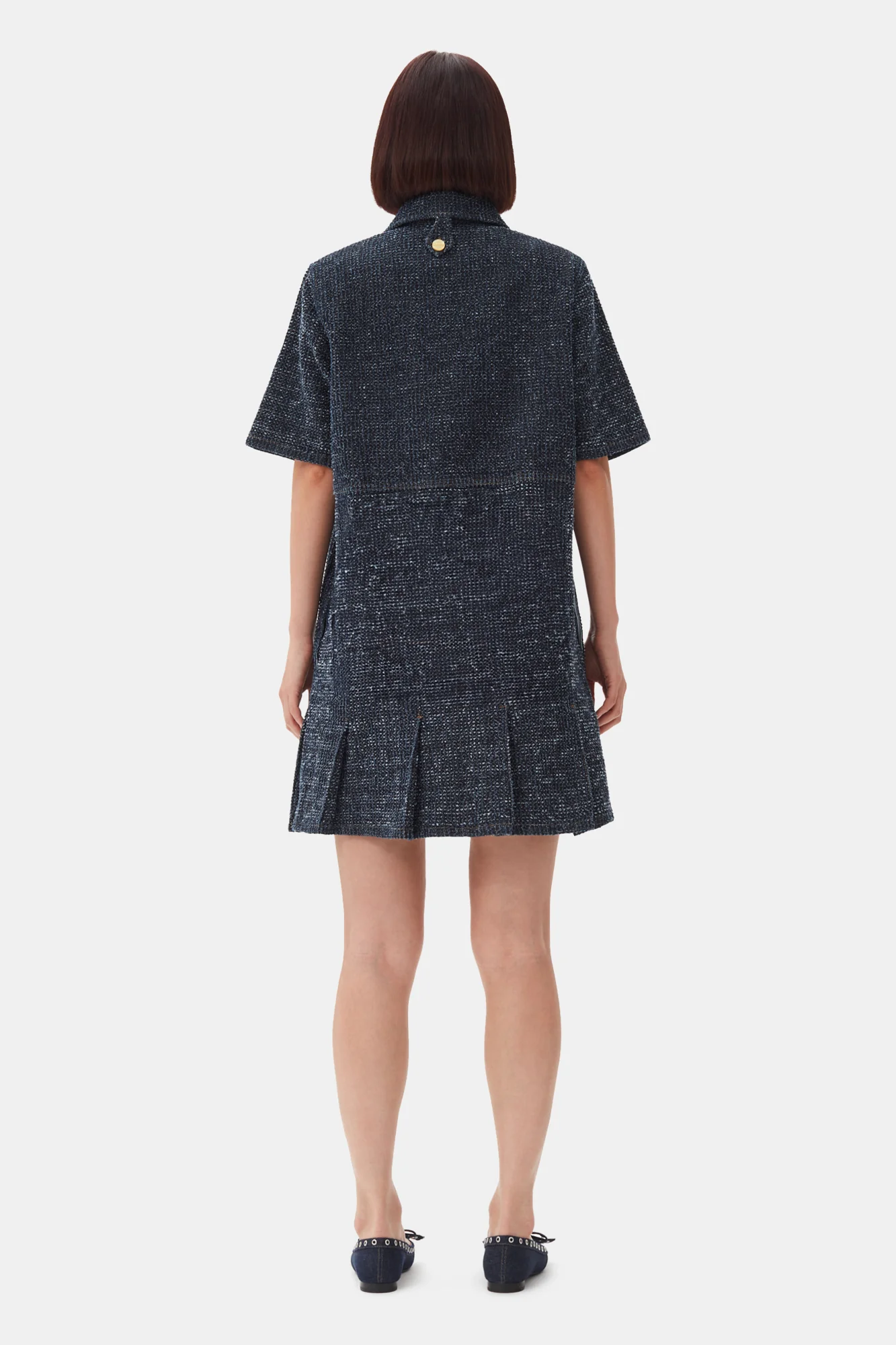 Fluffy Denim Mini Dress | Rinse - Image 6