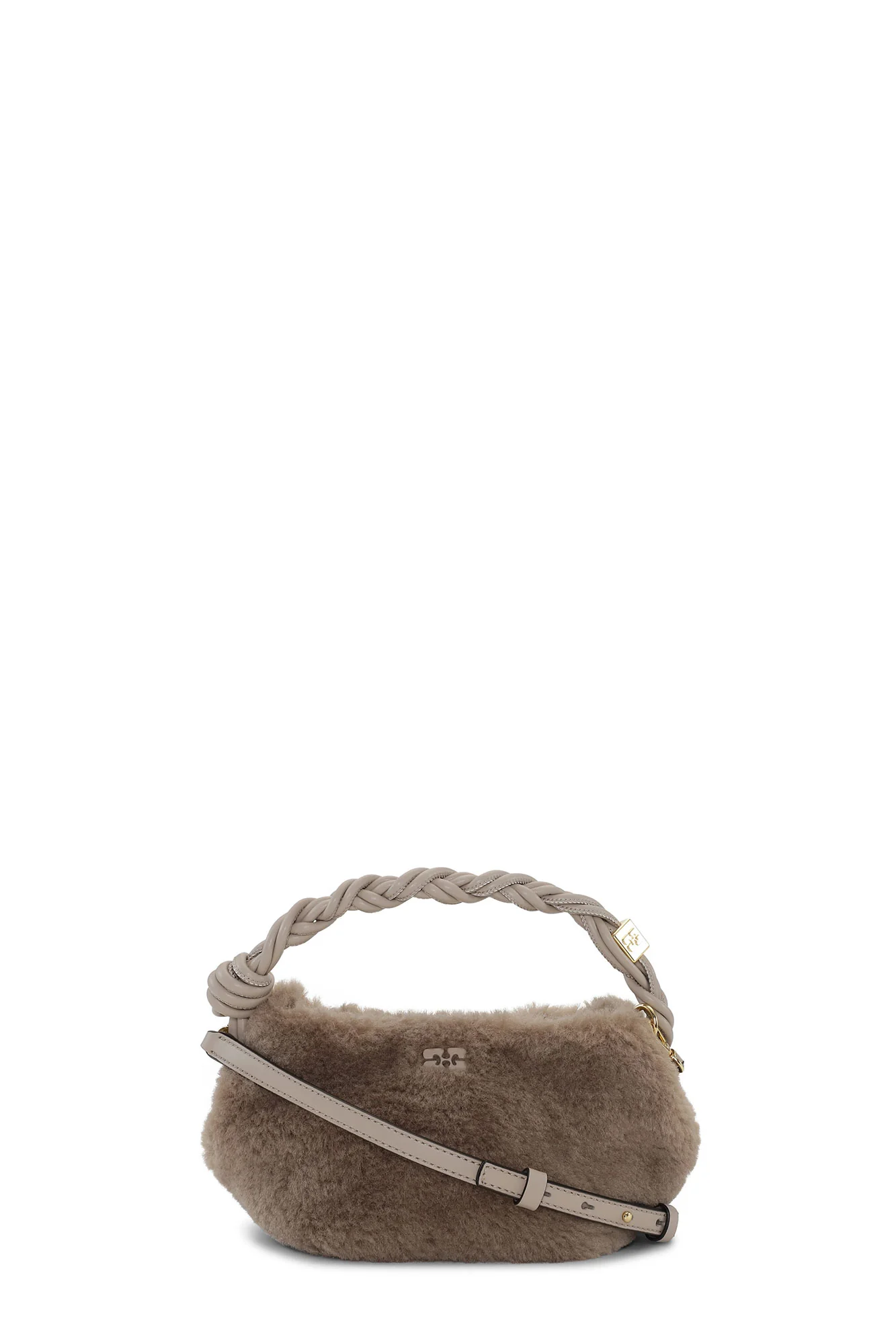 Fluffy Mini Bou Bag | Oyster Gray - Image 2