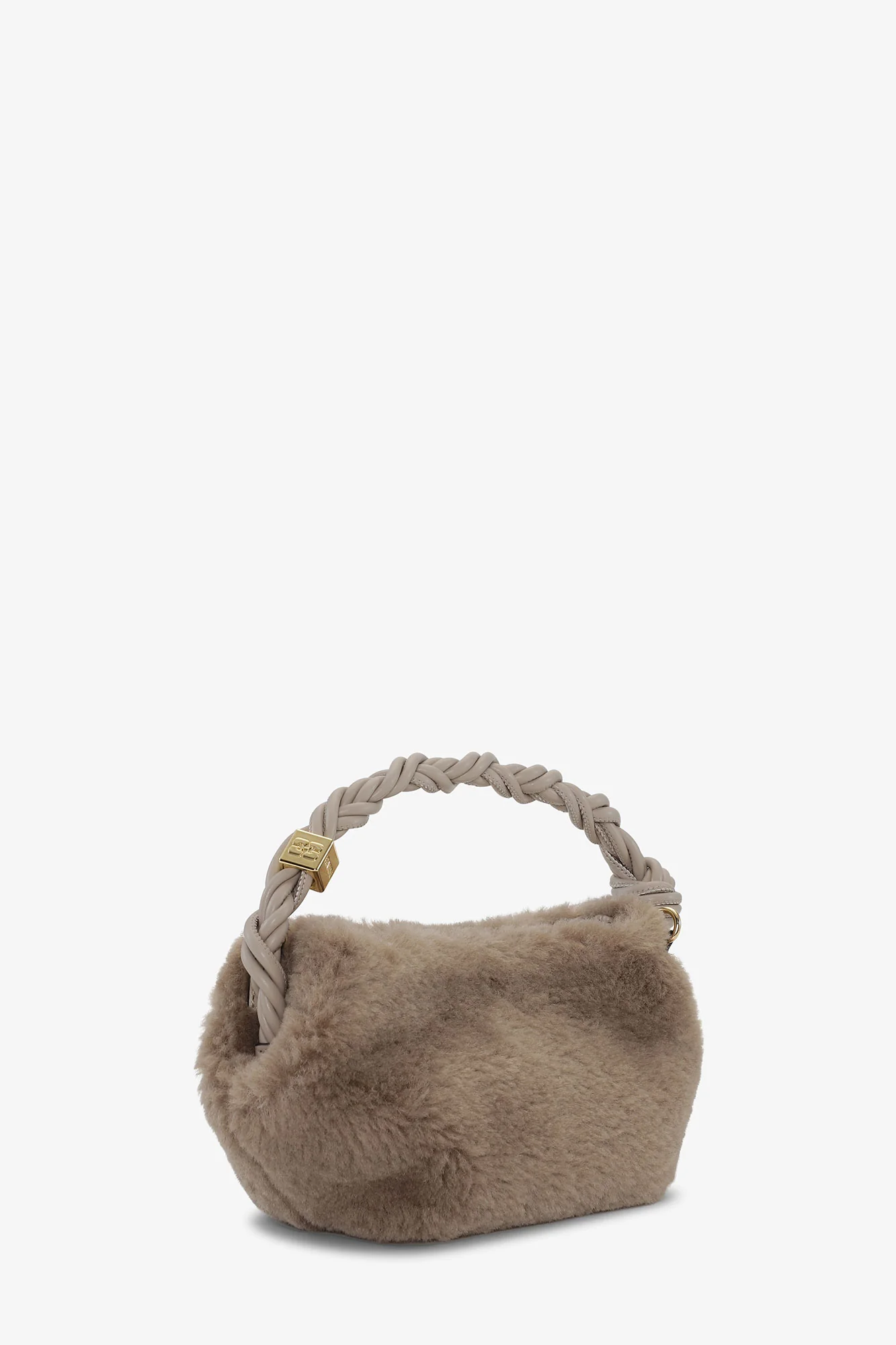 Fluffy Mini Bou Bag | Oyster Gray - Image 4