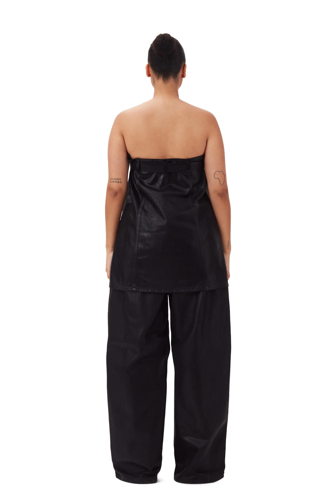 Foil Denim Corsage | Black - Image 10