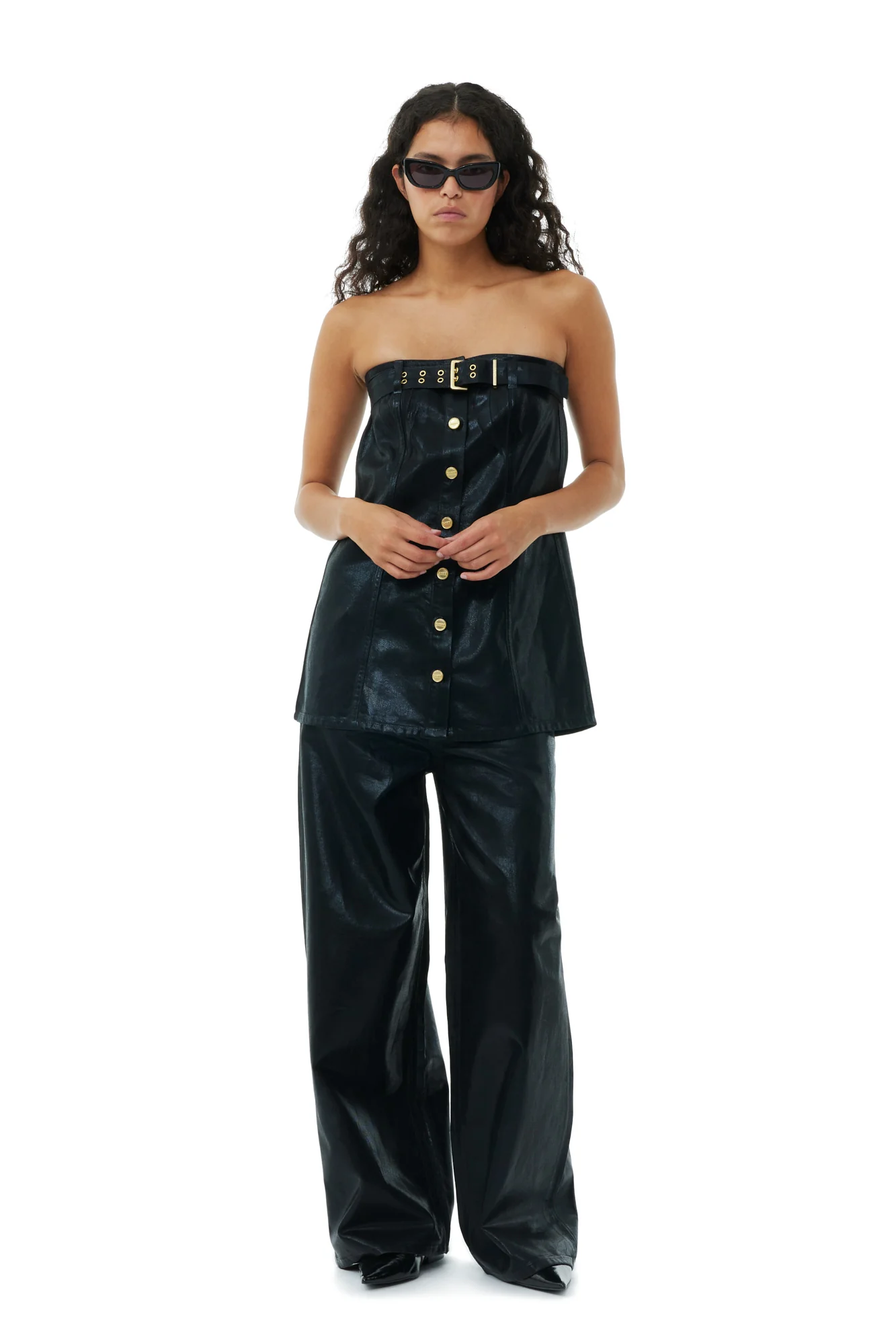 Foil Denim Corsage | Black - Image 4