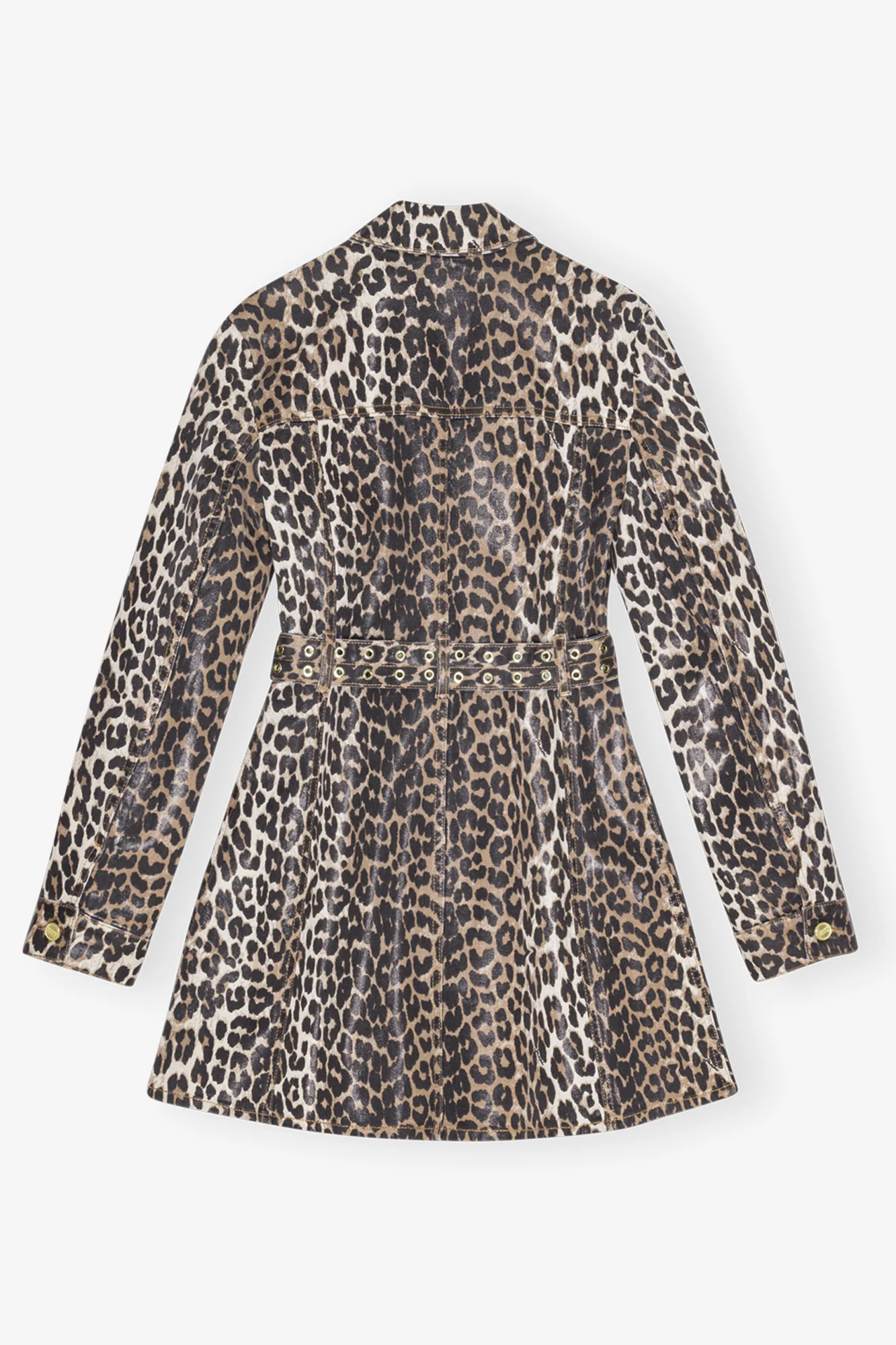 Foil Mini Dress | Leopard - Image 2