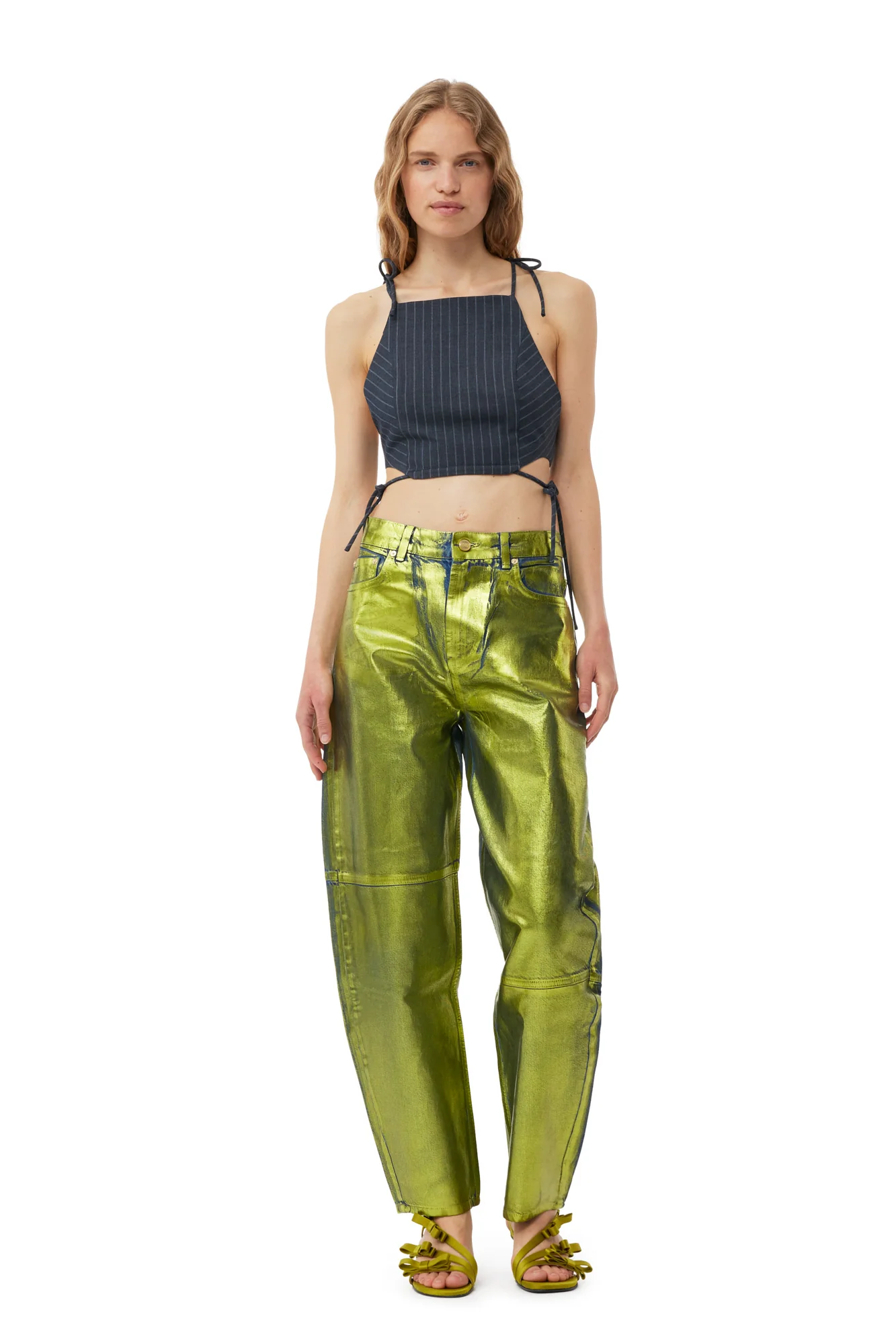 Foil Stary Jeans | Basil - Image 3