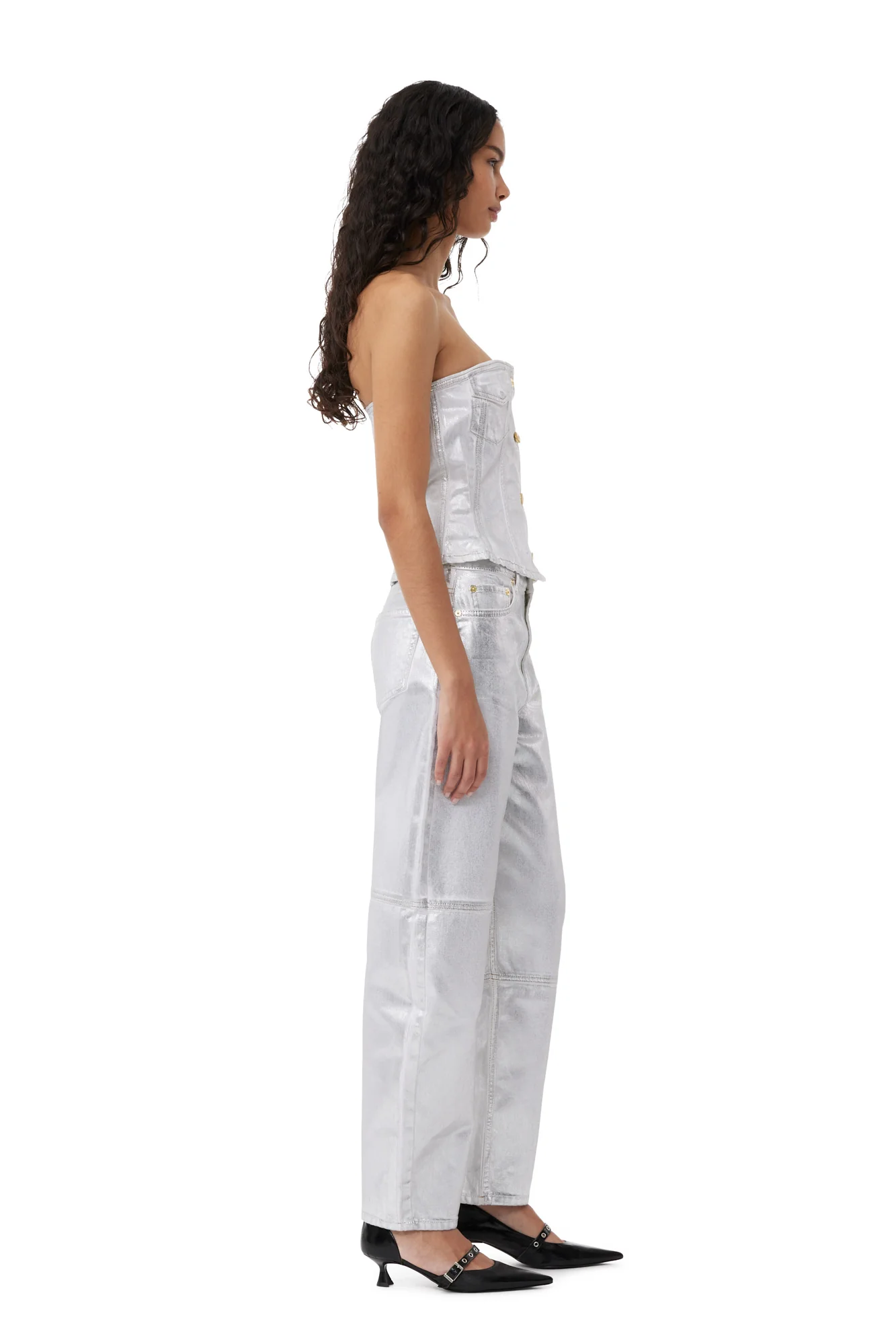 Foil Stary Jeans | Bright White - Image 2