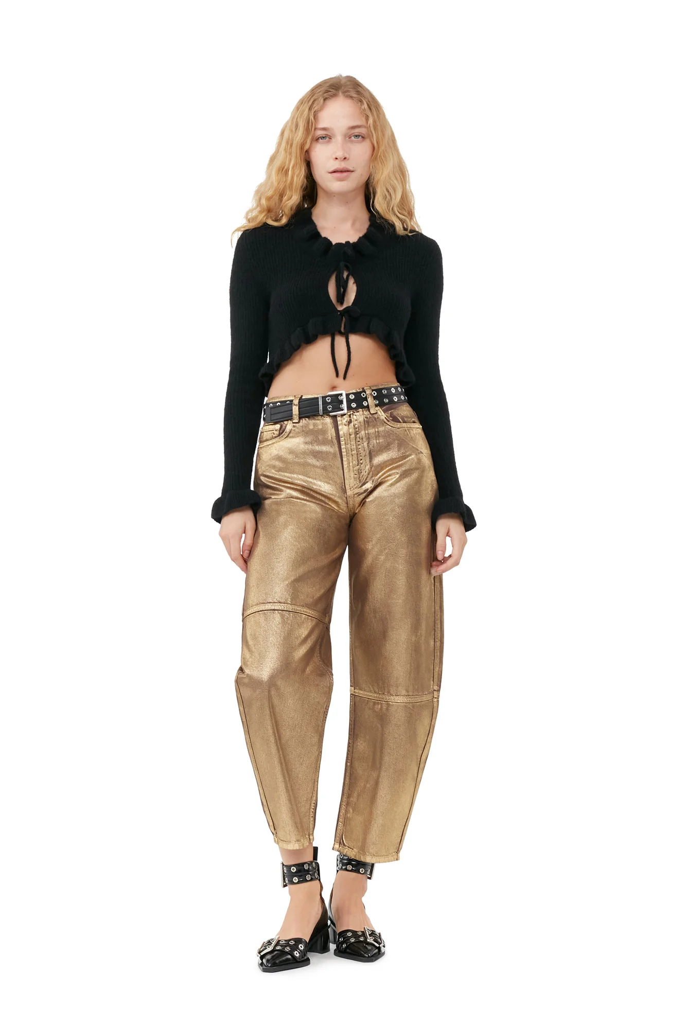 Foil Stary Jeans | Gold - Image 3