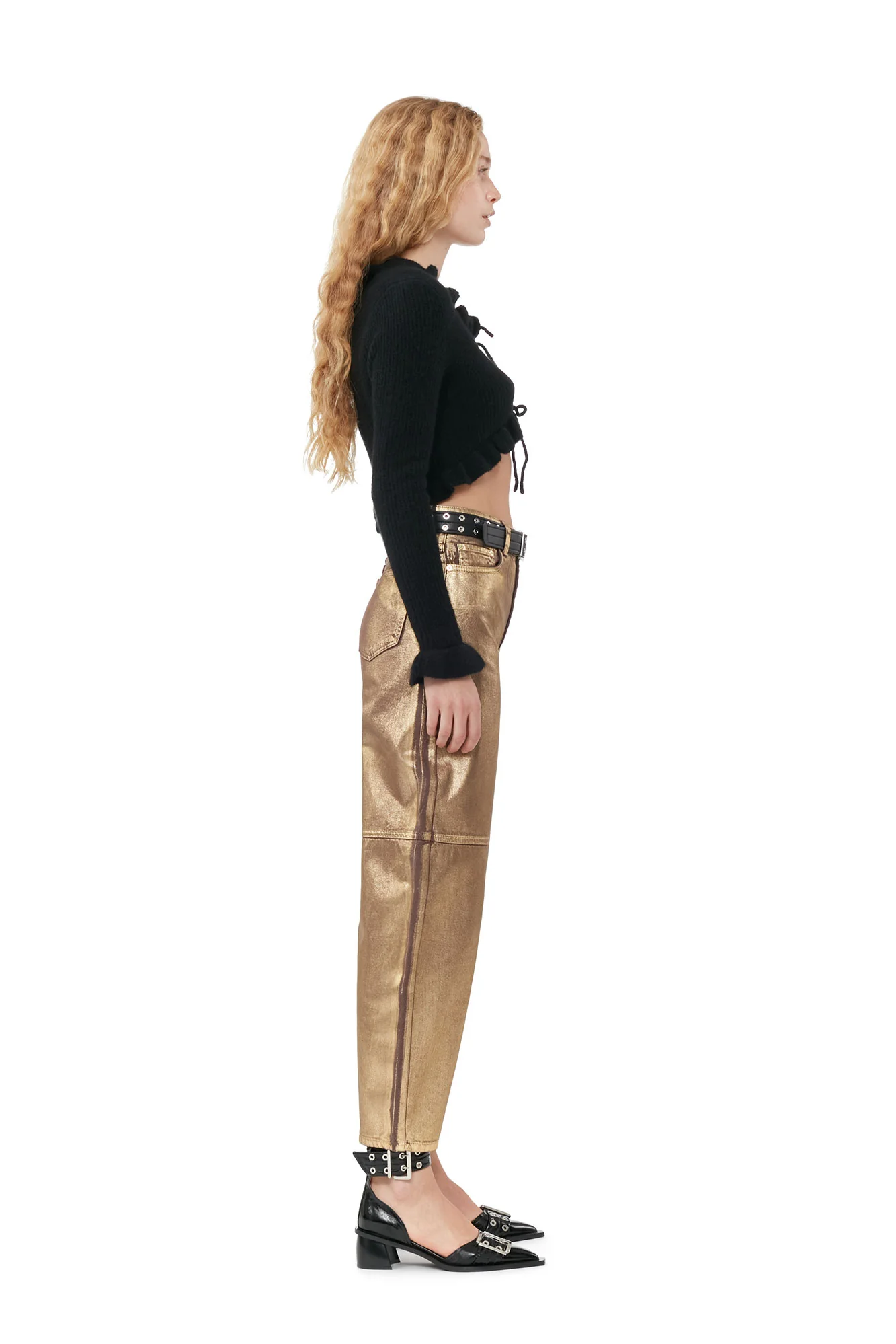 Foil Stary Jeans | Gold - Image 5