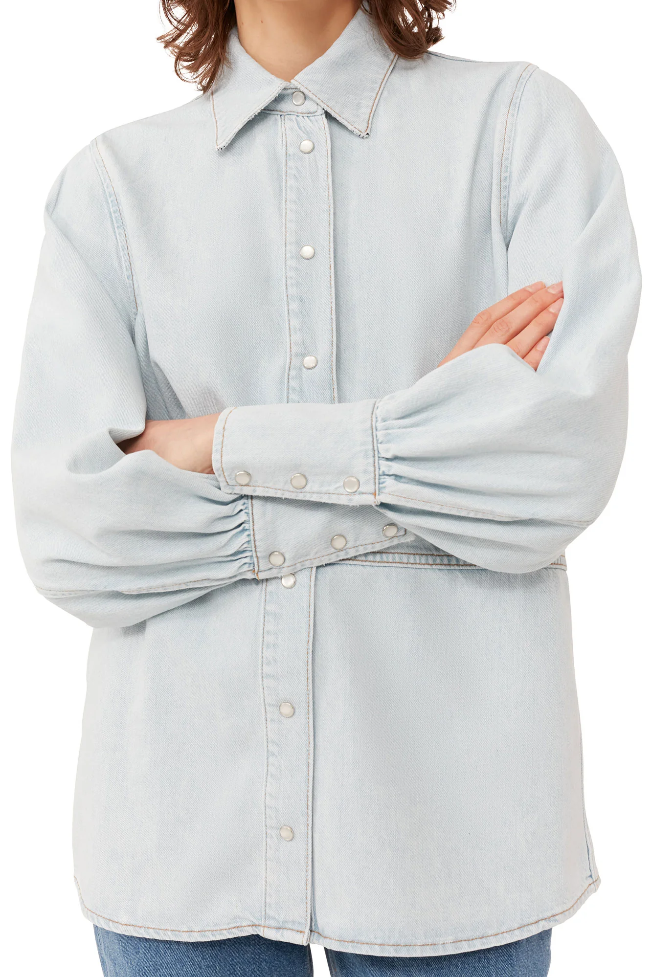 Future Denim Shirt | Light Blue Vintage - Image 8