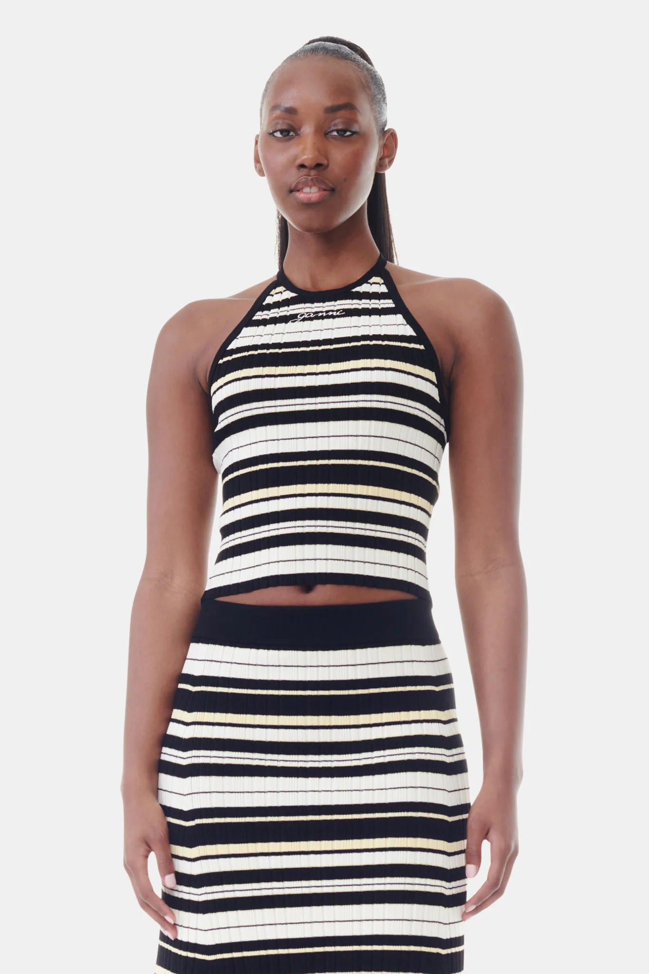 Future Rib Halterneck Top | Multicolor - Image 3