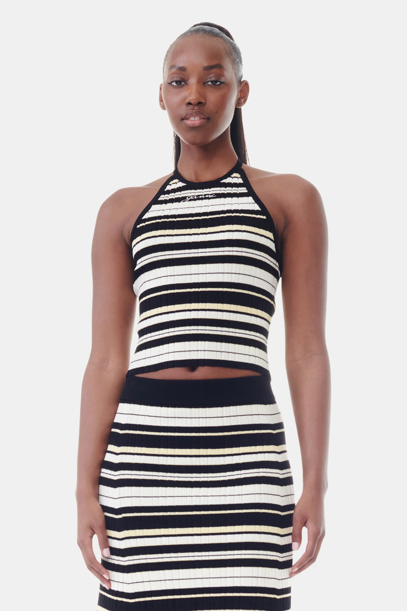 Future Viscose Rib Long Skirt | Multicolor - Image 4