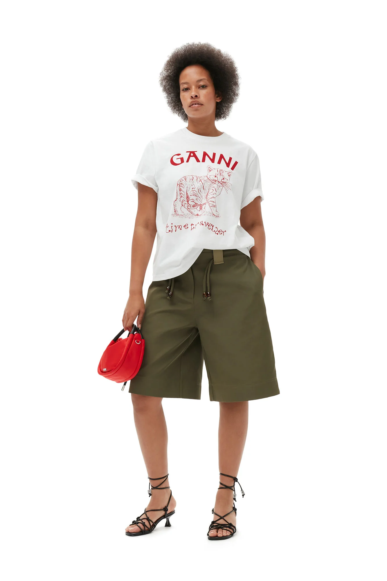 Future White Jersey Relaxed Embroidered T-Shirt | Bright White - Image 9