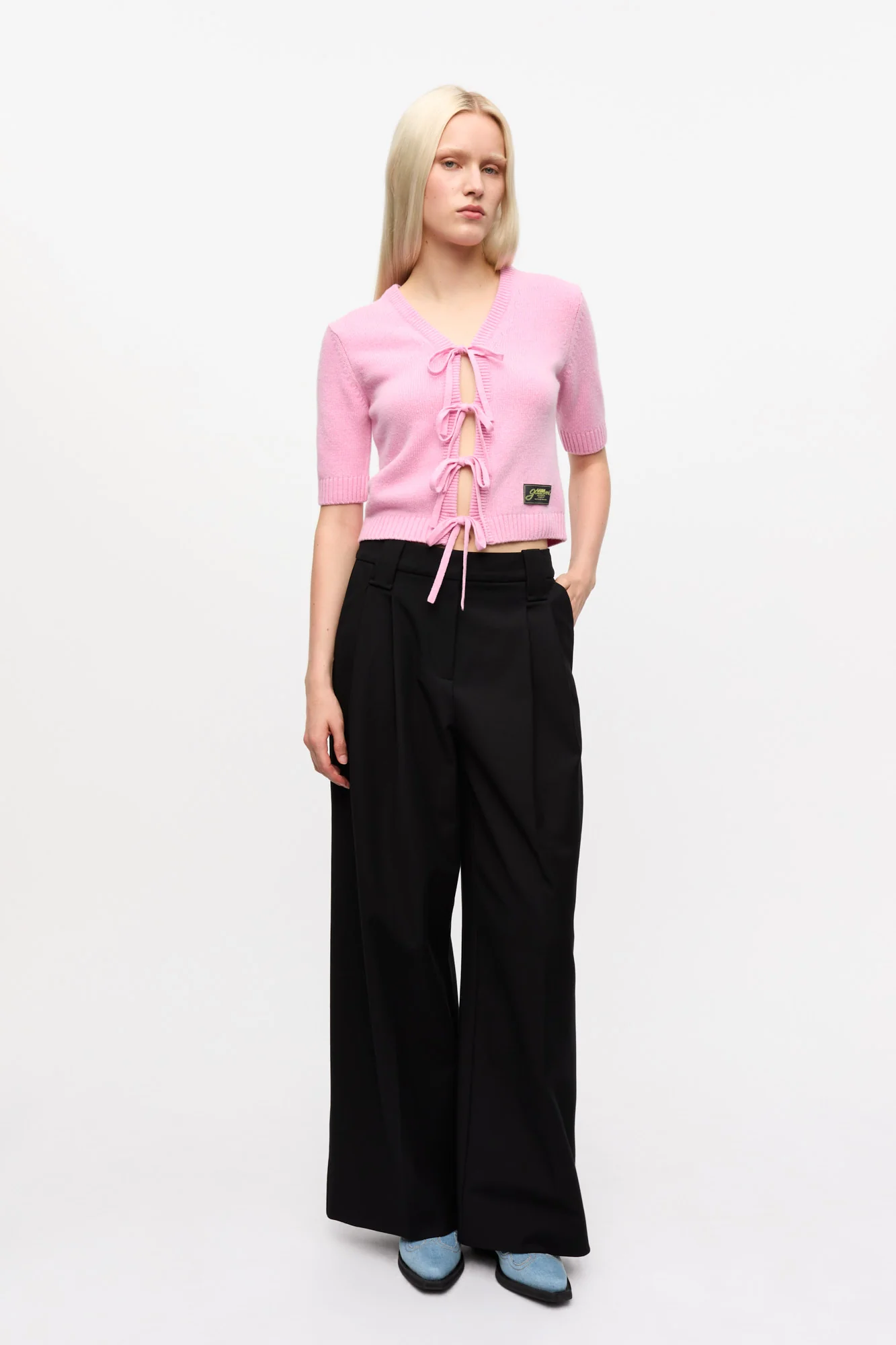 Future Wool Mix Cardigan | Primrose Pink - Image 5